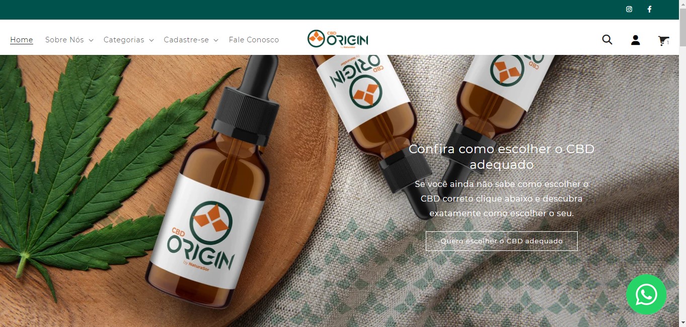 Origin CBD screenshot