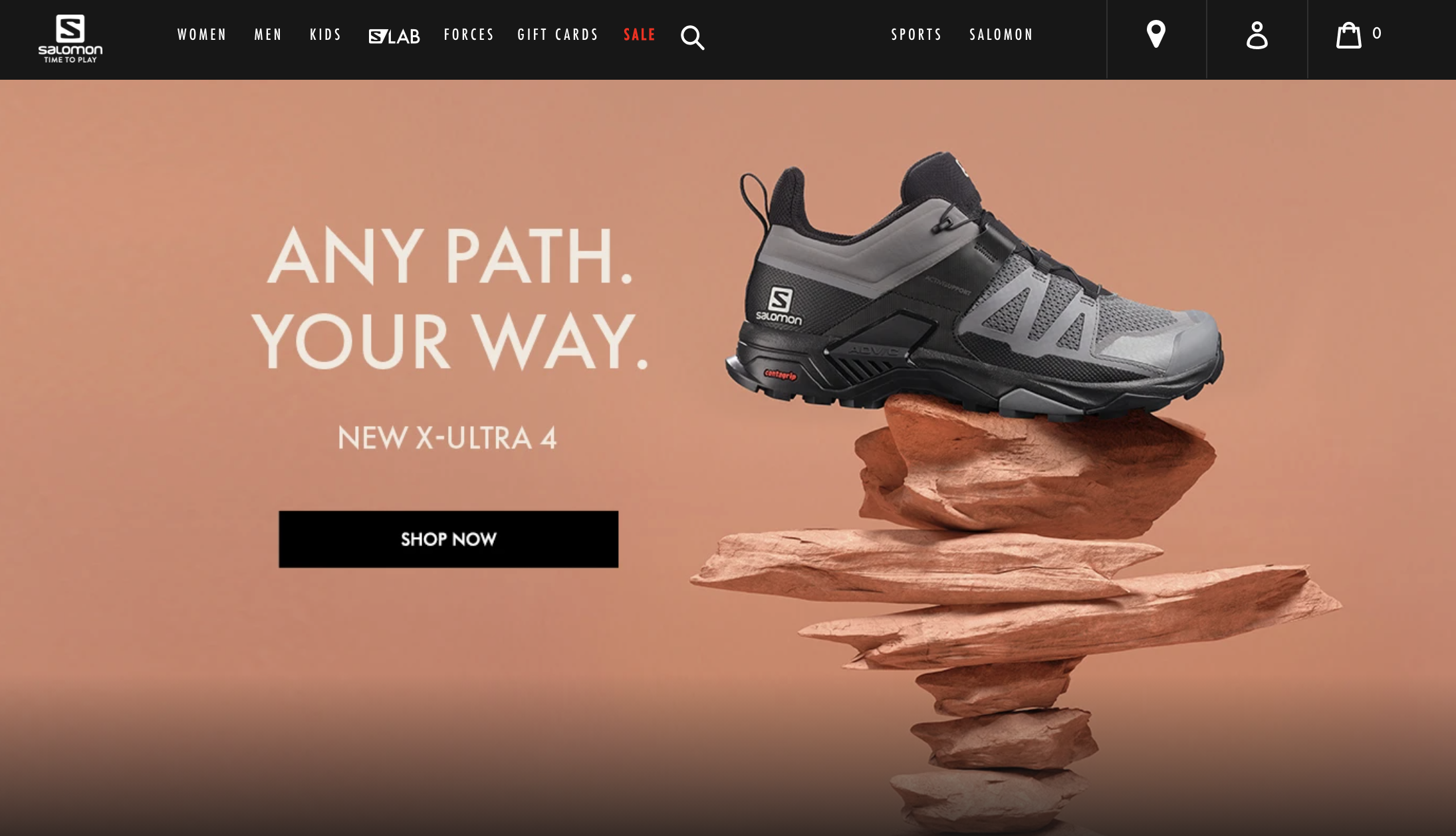 Salomon Sports - Website Conversion - from Magento to Shopify screenshot