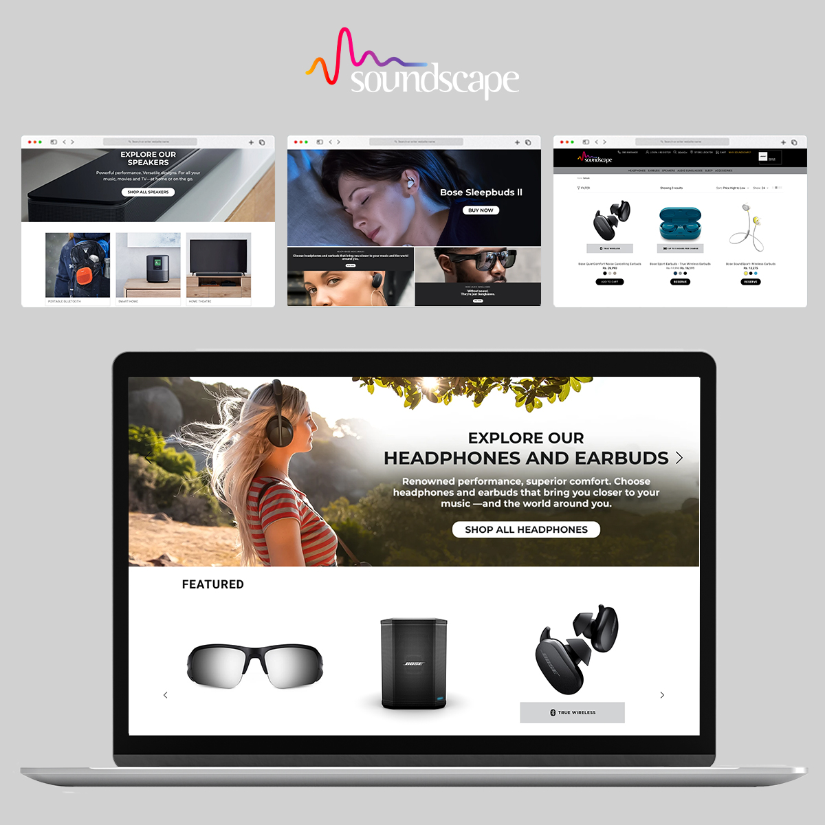 Soundscape- Customised store development and CRM integration. screenshot