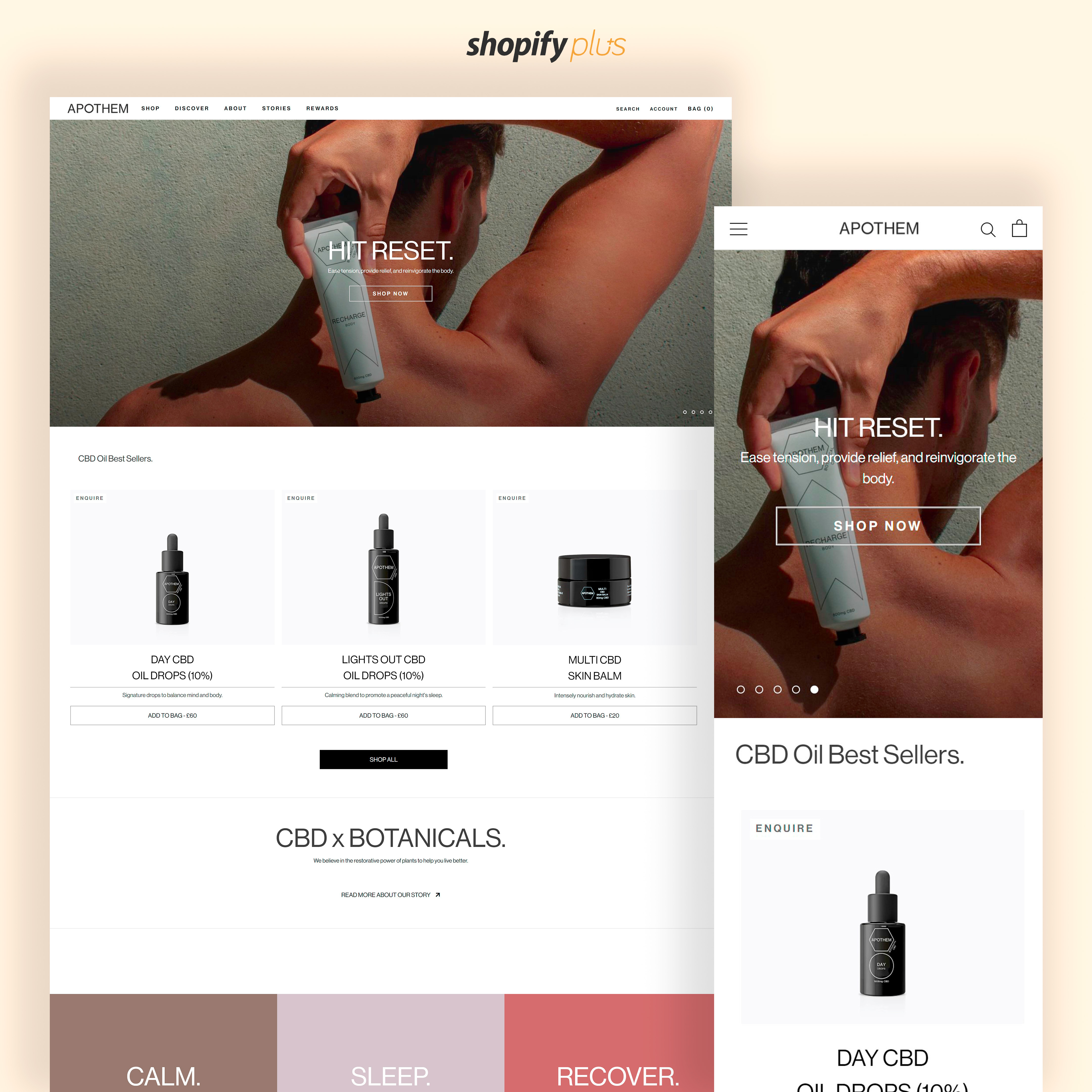 Customized eCommerce Design focus on brand's story and UX screenshot