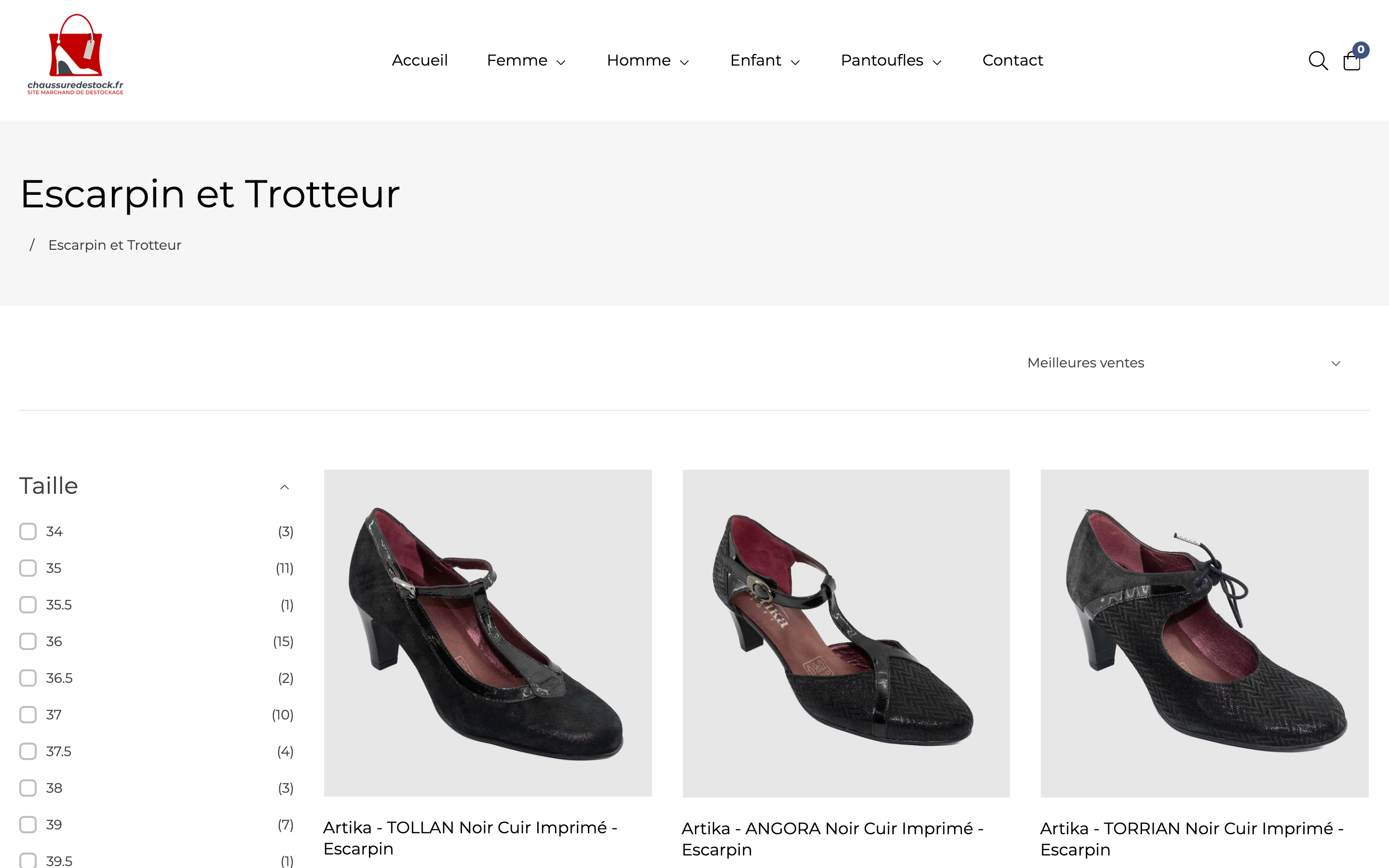 Boutique destockage de chaussure screenshot