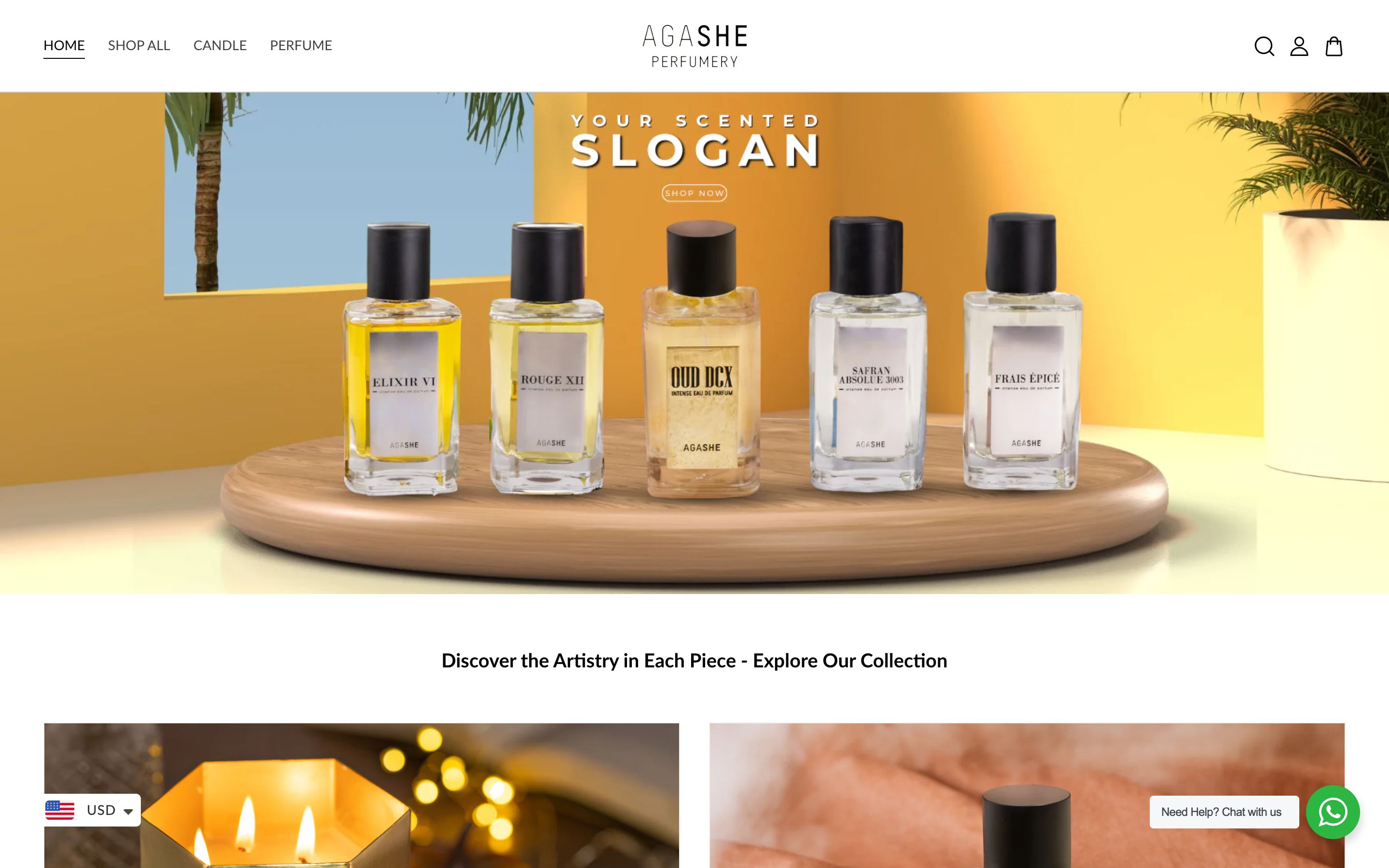 Agashe Perfumery screenshot