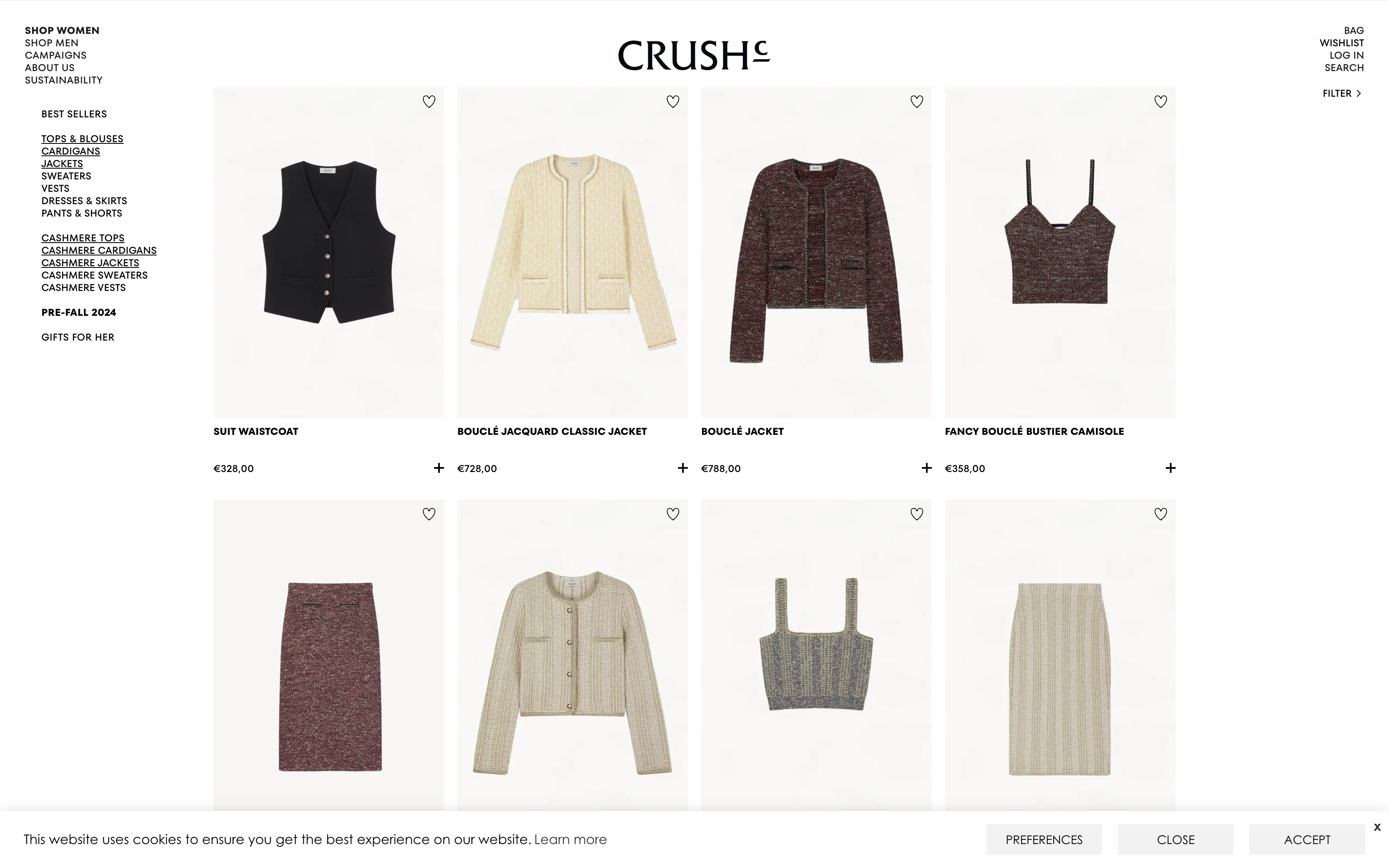 CRUSH Collection Development Project screenshot