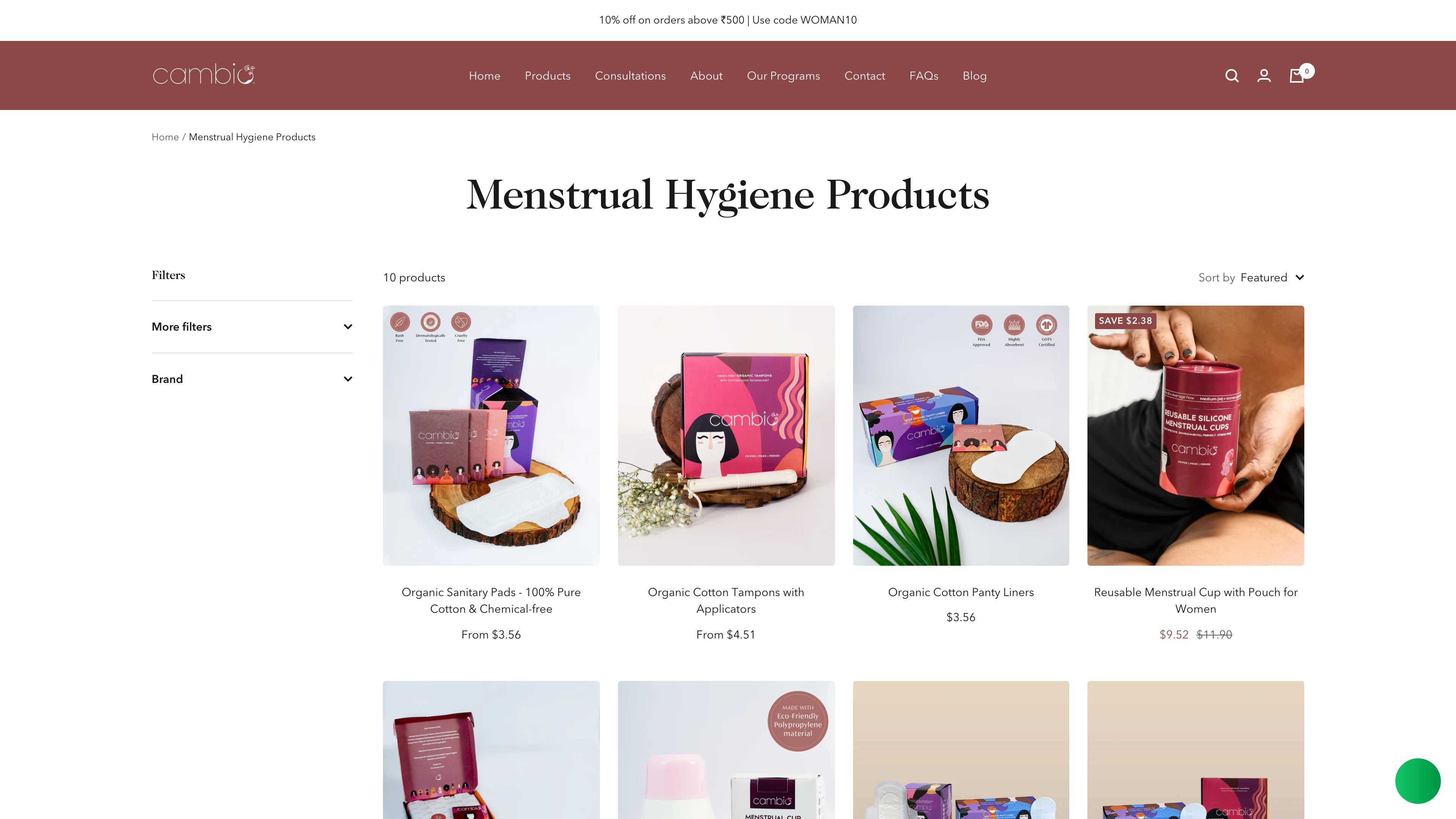 Cambio Woman - Menstrual Hygiene screenshot