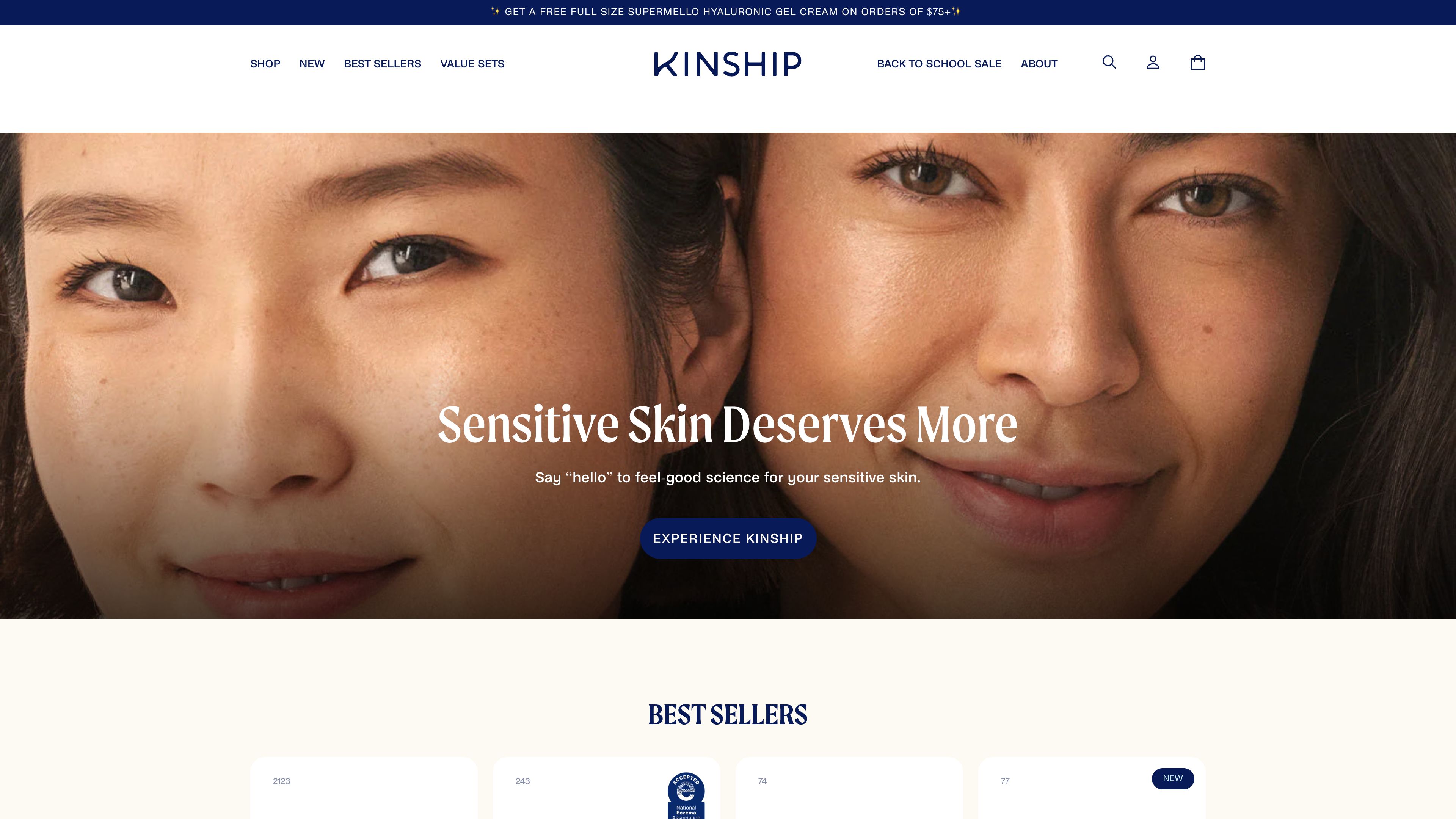 Kinship - Webby & CommerceCream Winner! screenshot