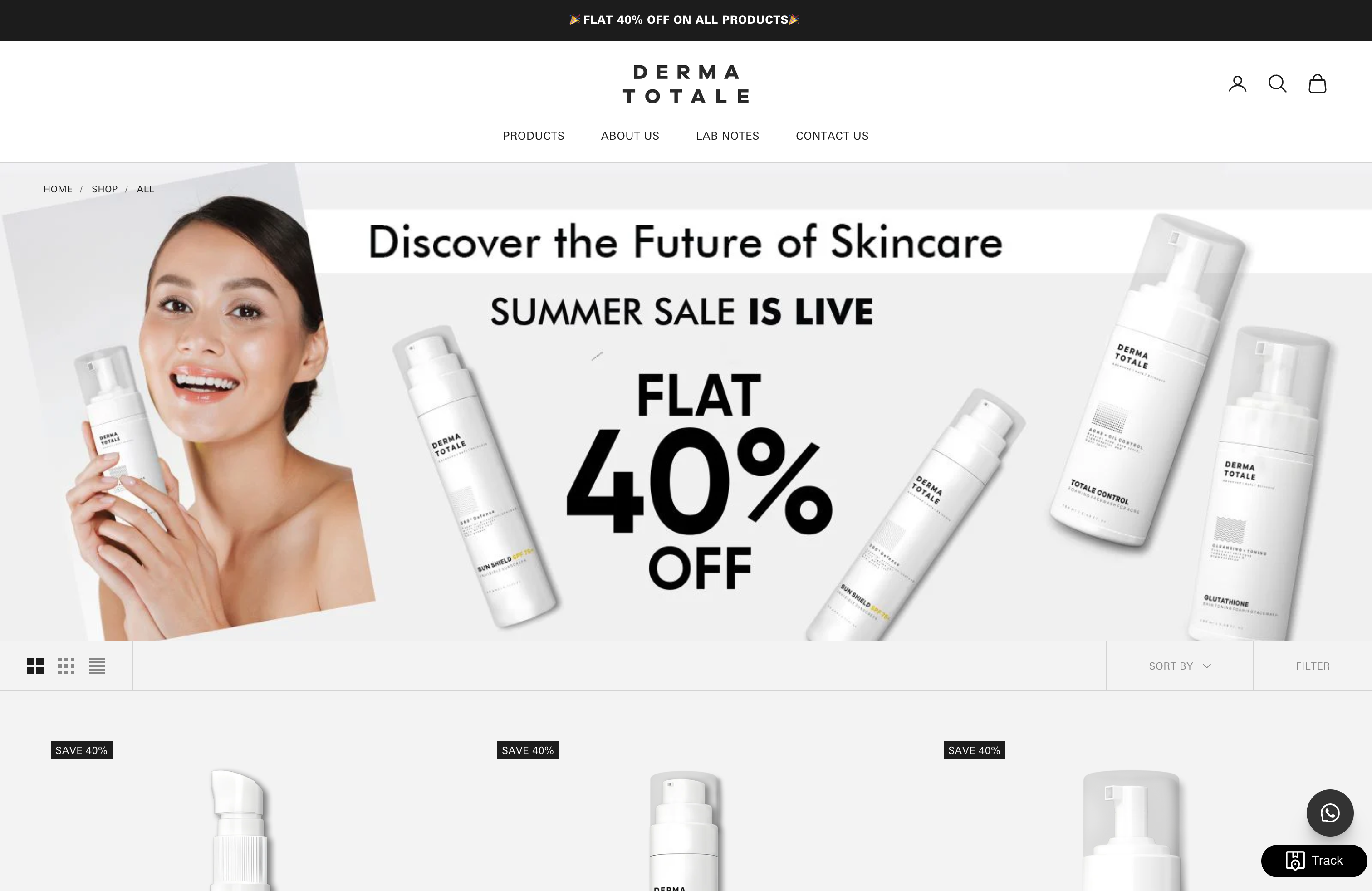 Derma Totale - Skin Care Brand screenshot