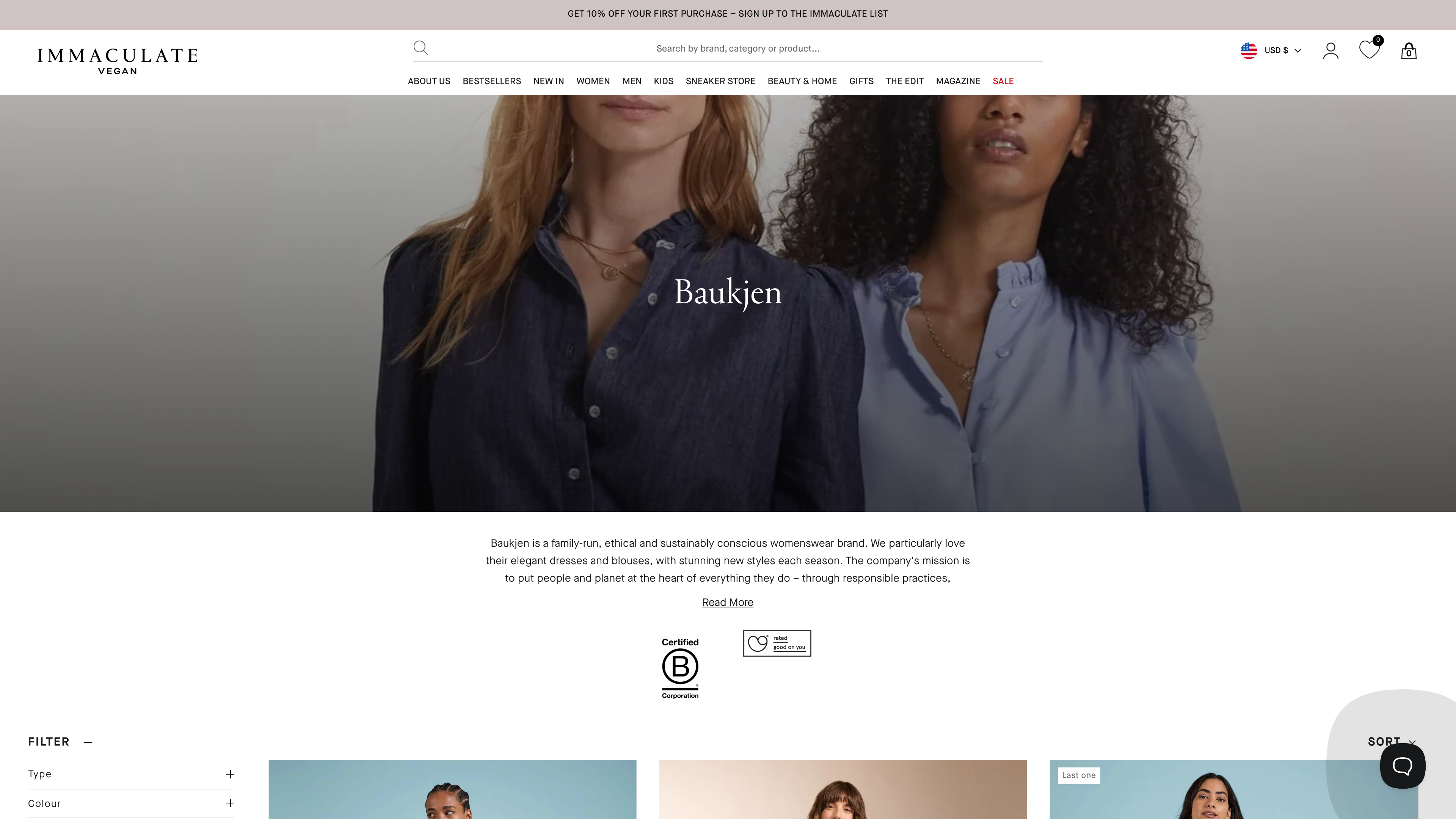 How Immaculate Vegan Redefines the Shopping Experience with Shopify screenshot