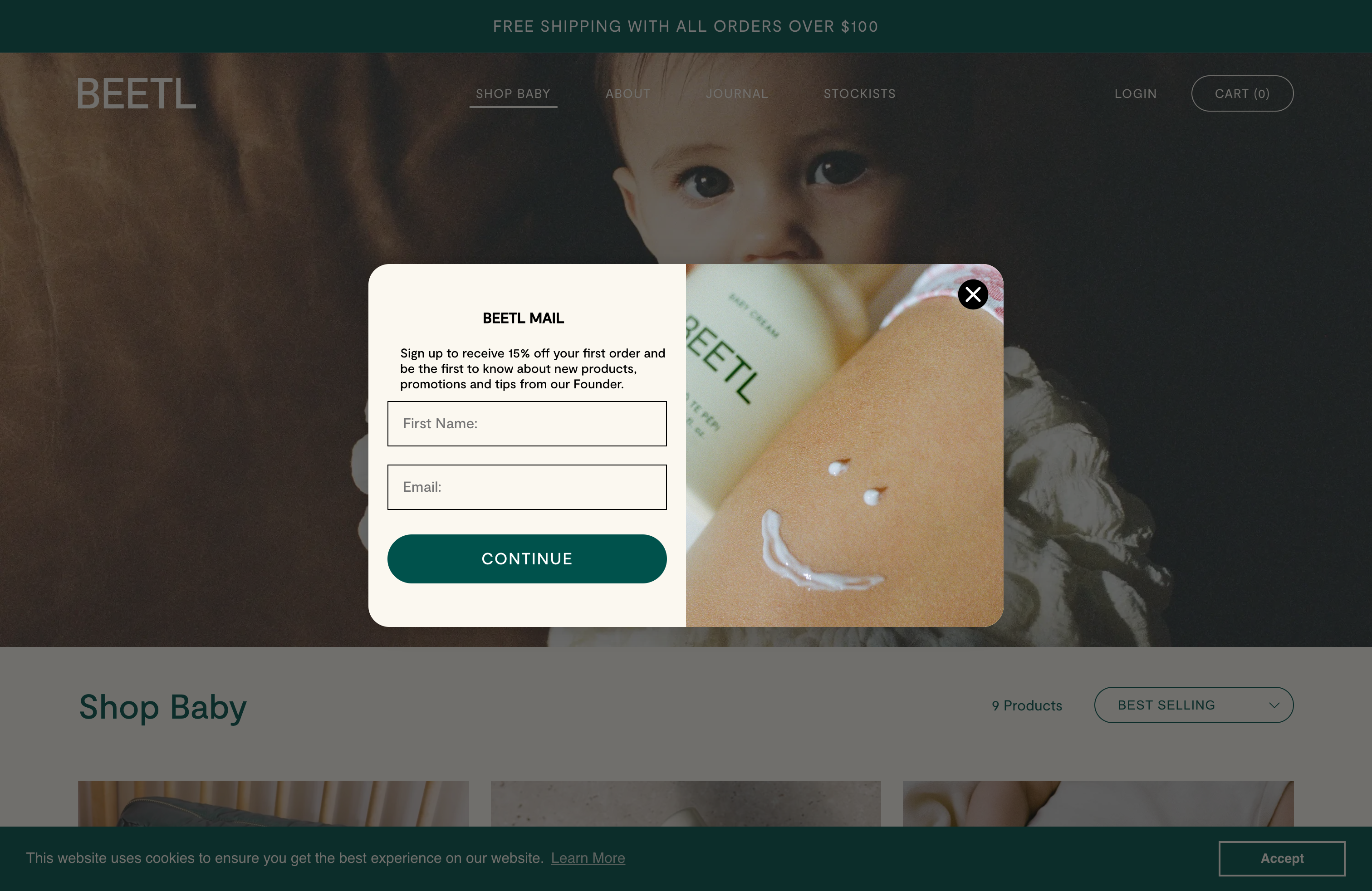 Beetl (Baby Skincare Store) screenshot