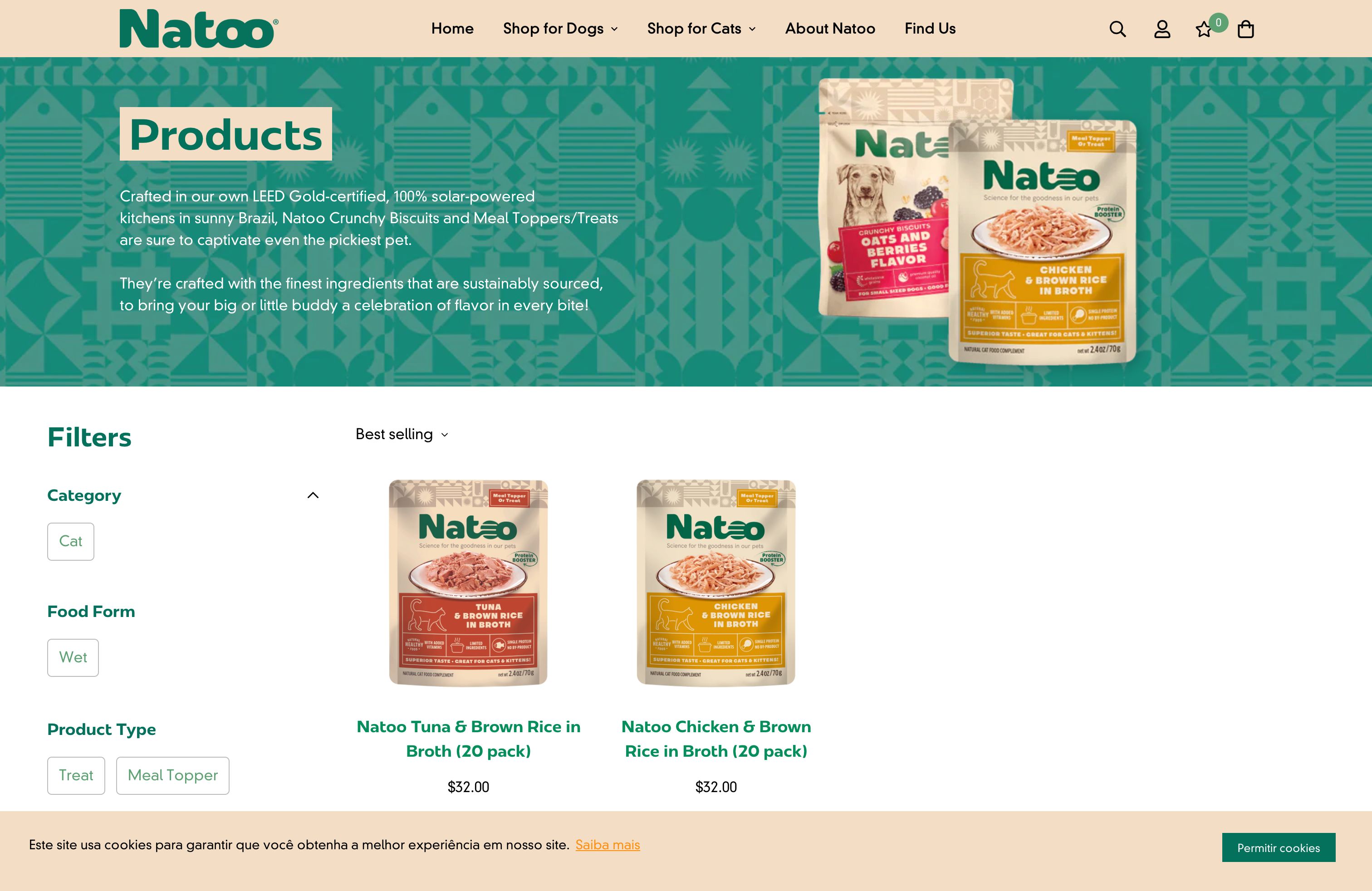 Natoo e PremieRpet® - Tema exclusivo com integração internacional screenshot