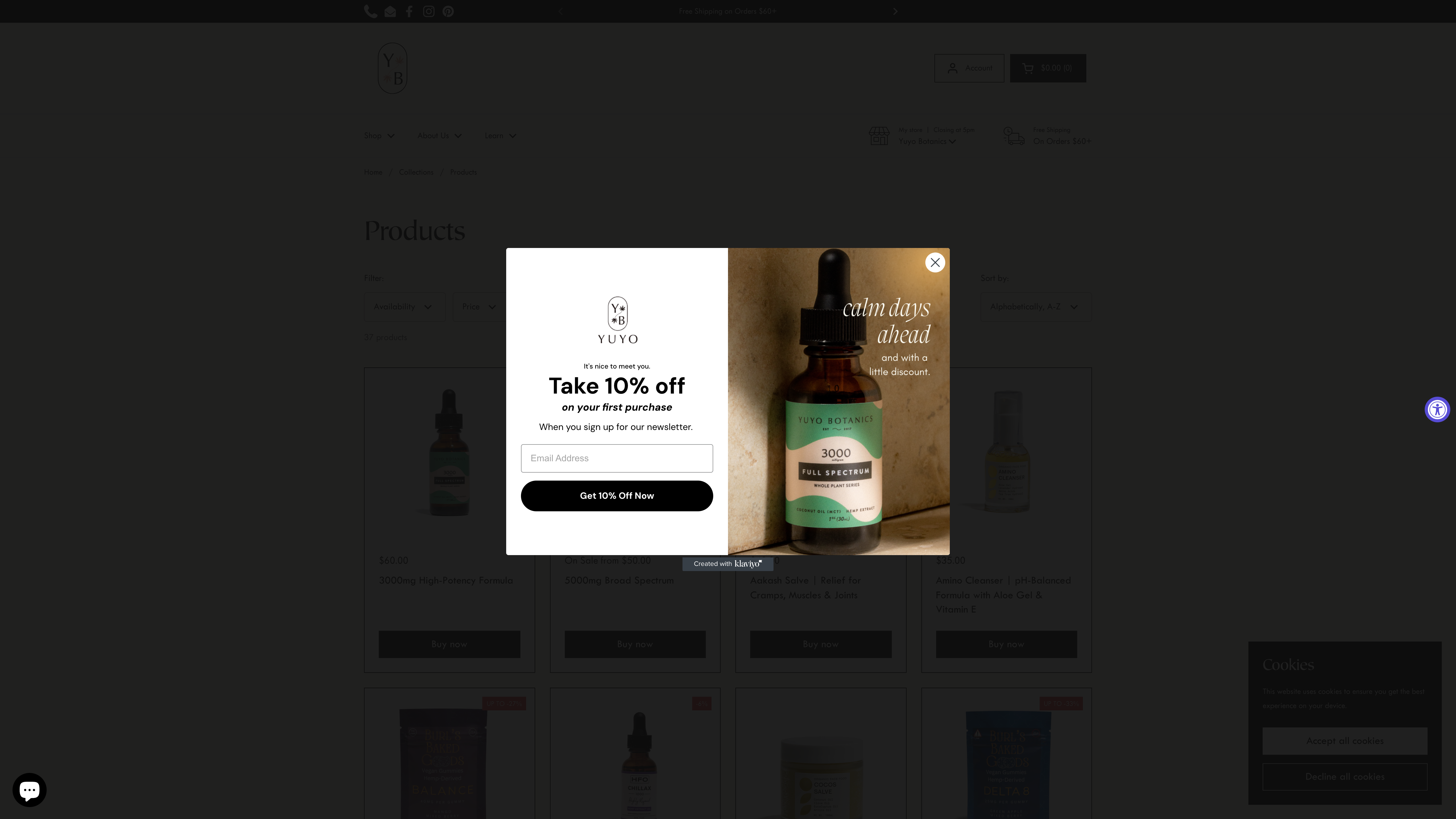 Yuyo Botanics- High Quality Hemp Products screenshot