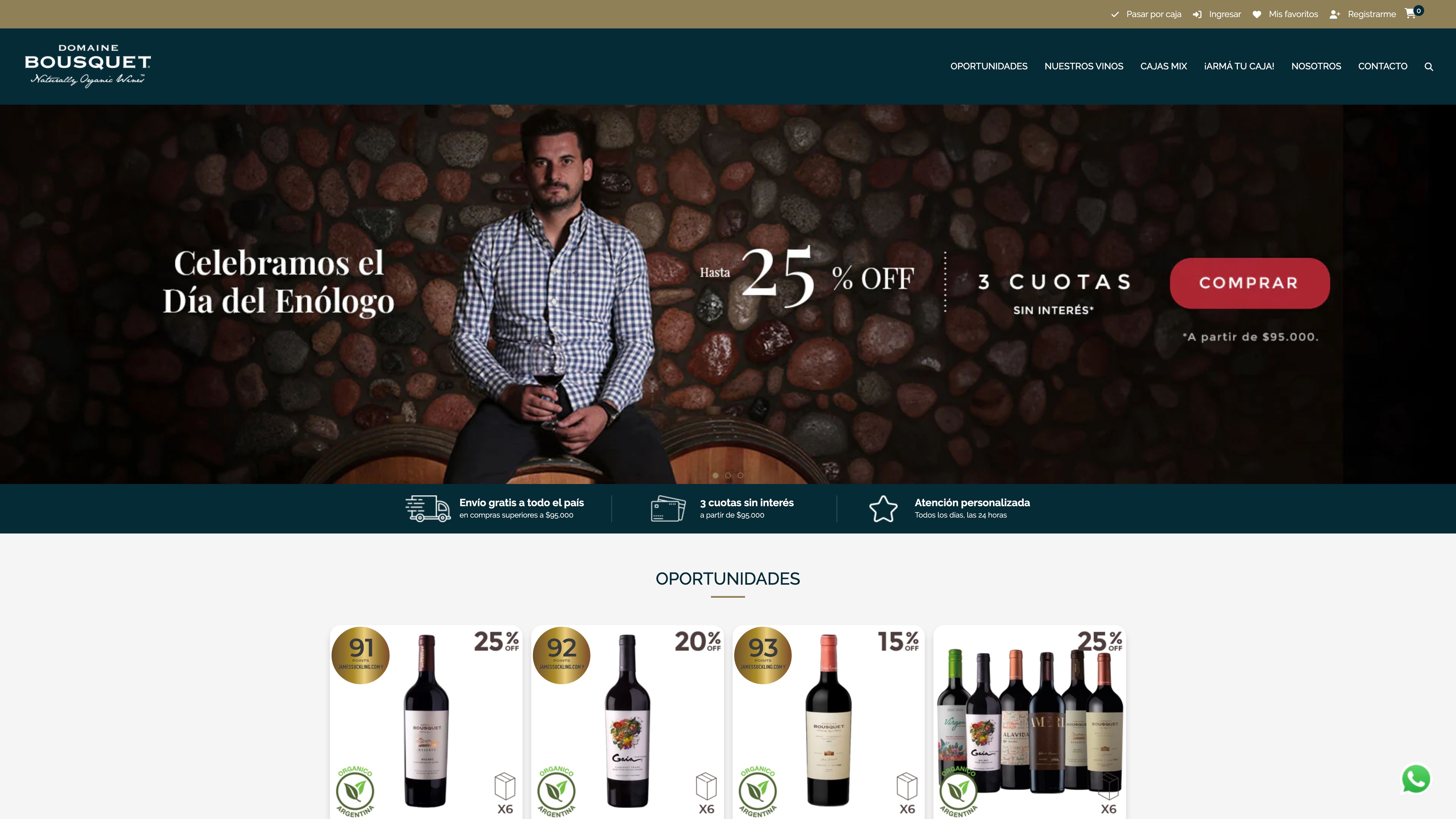 Bodega Domaine Bousquet screenshot