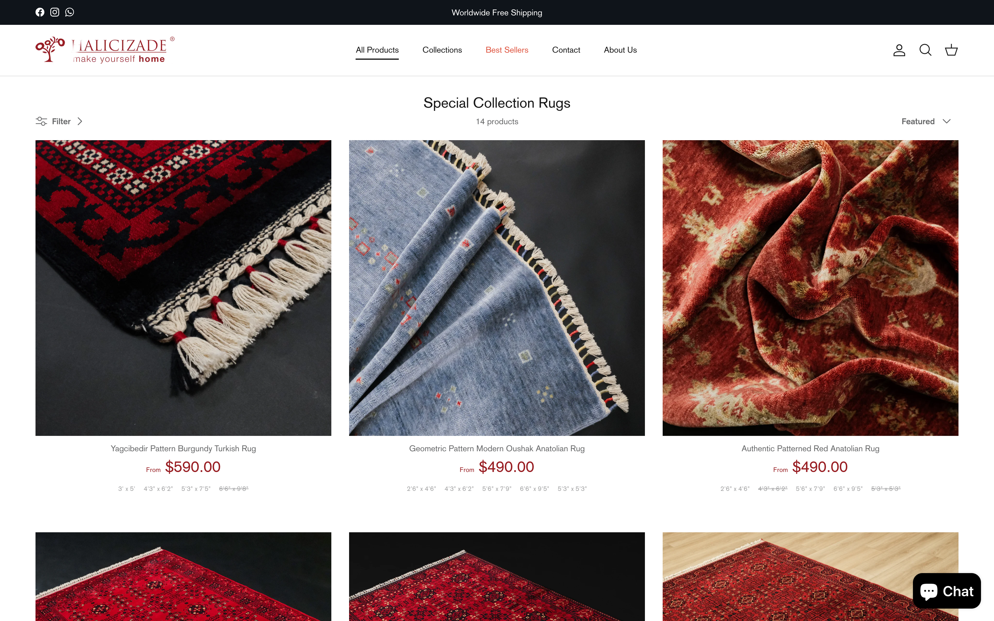 Turkish Rug Store | Buy Anatolian and Tribal Rugs Online | Halicizade screenshot