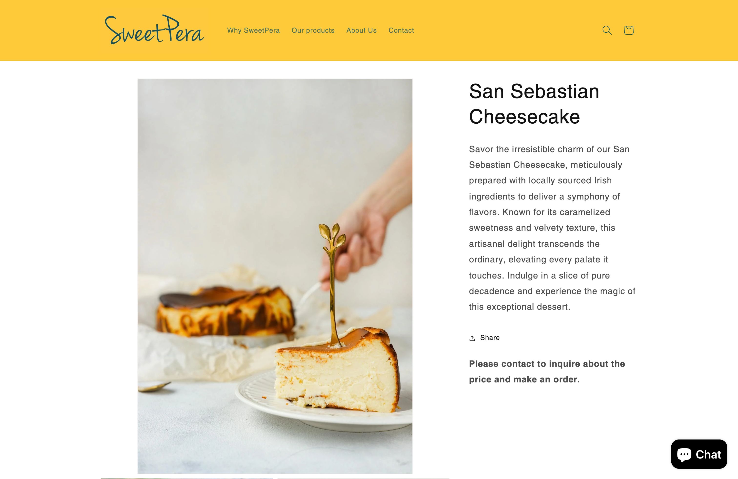 SweatPera | Artisanal Desserts for Your Taste screenshot