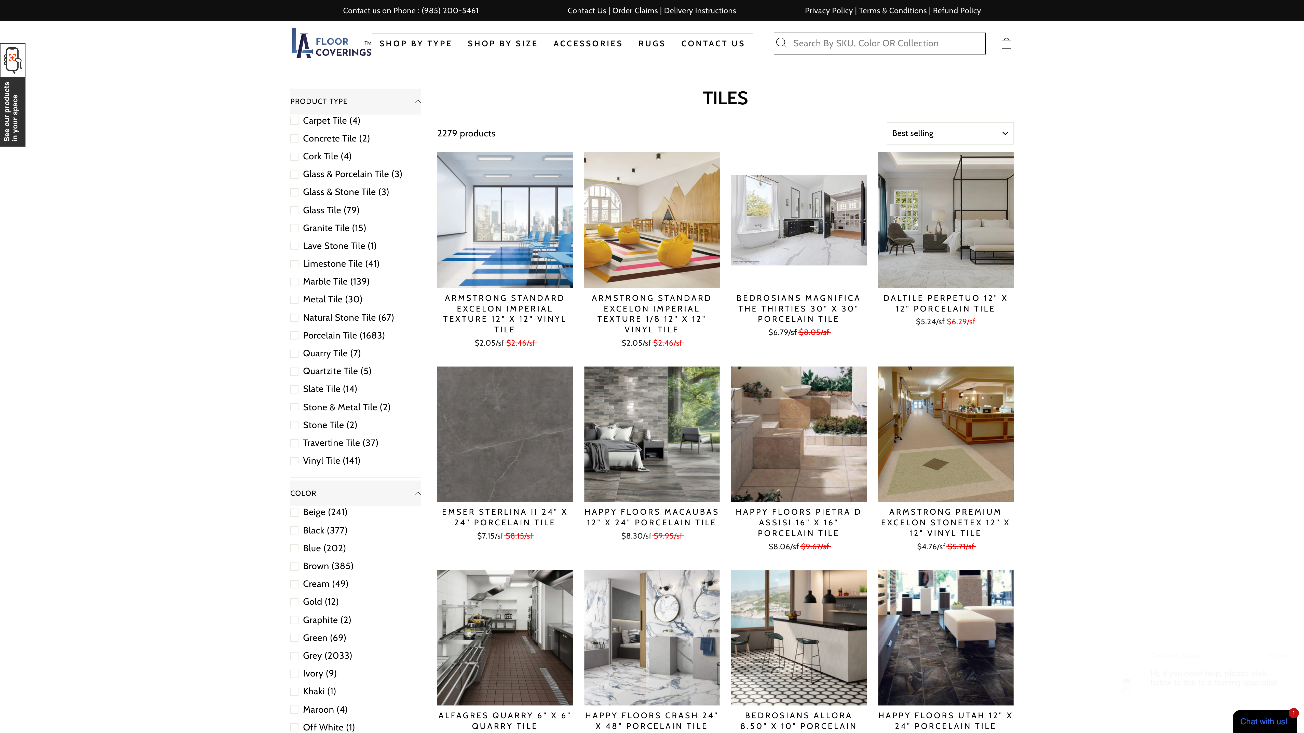 LA Floor Coverings screenshot