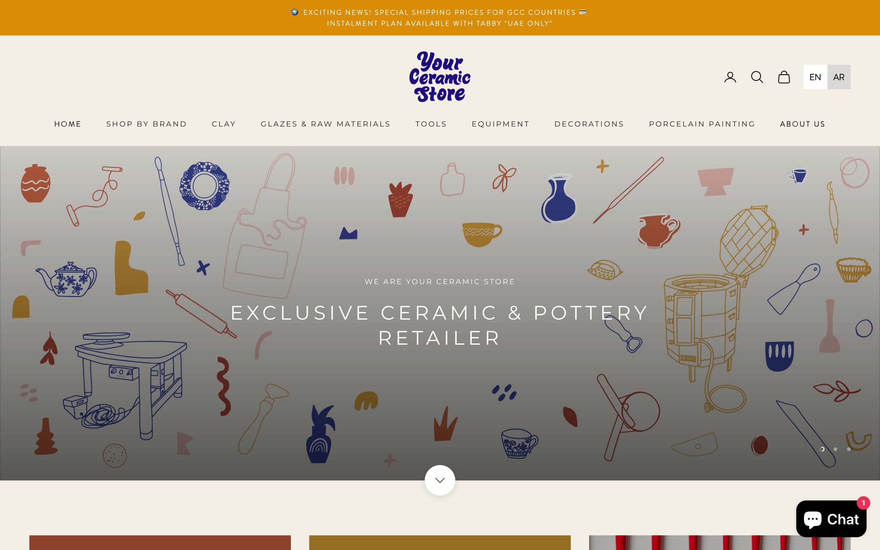 Your Ceramic Store screenshot