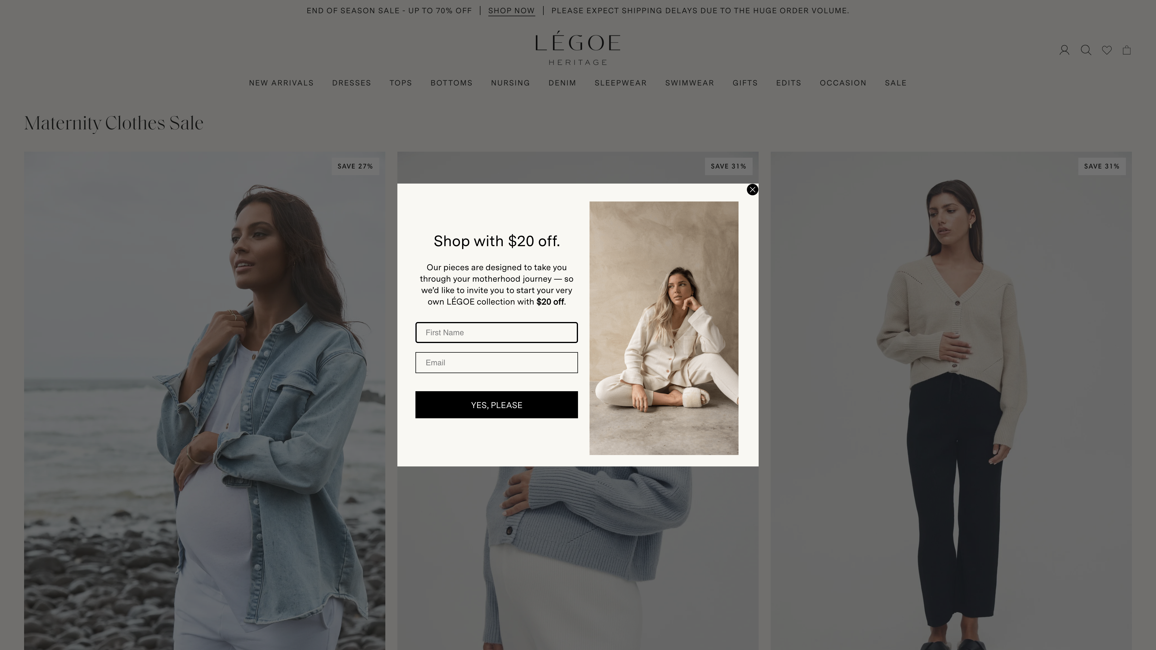 Shopify Fashion Design & Development for Legoe Heritage screenshot