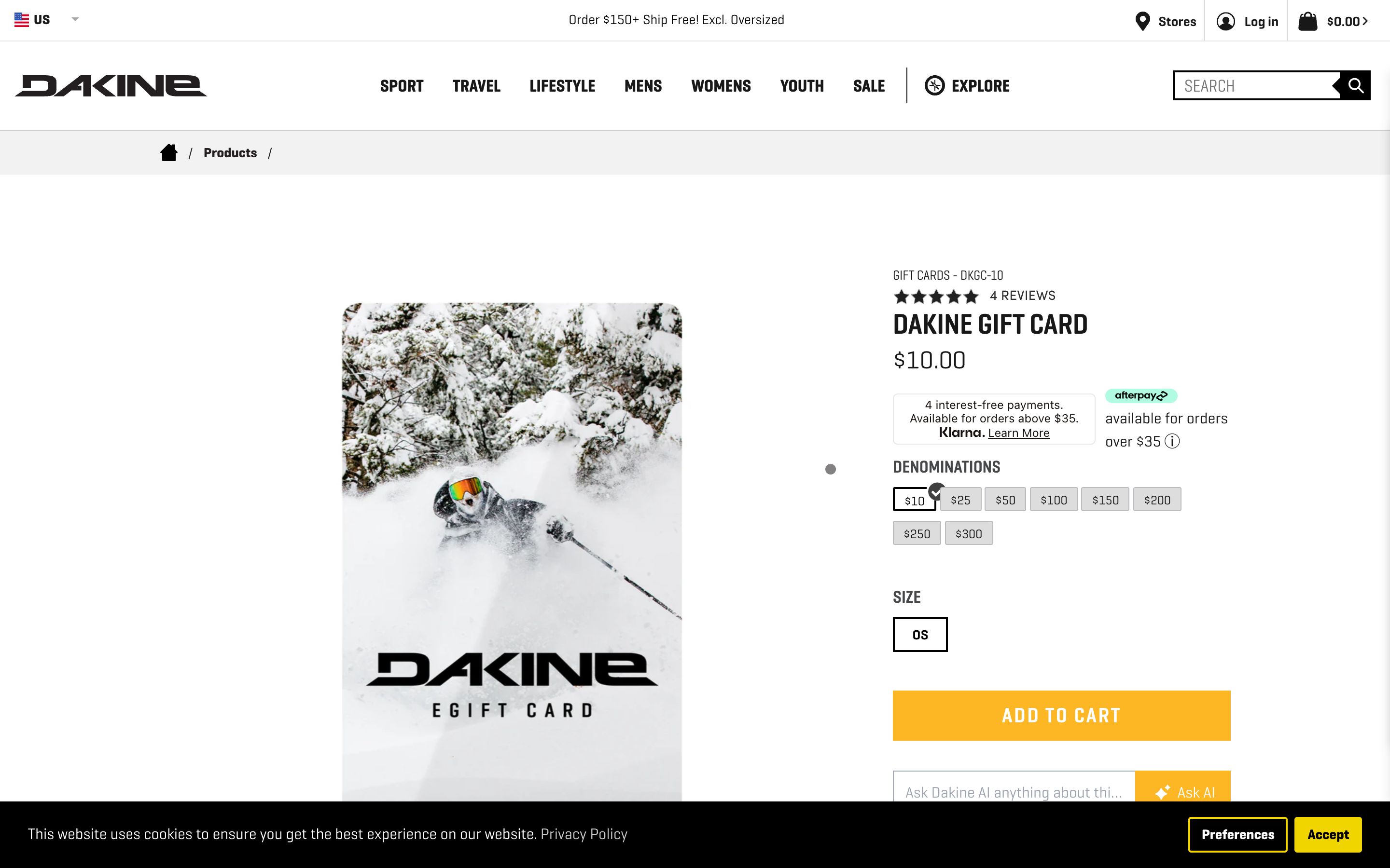 Dakine screenshot