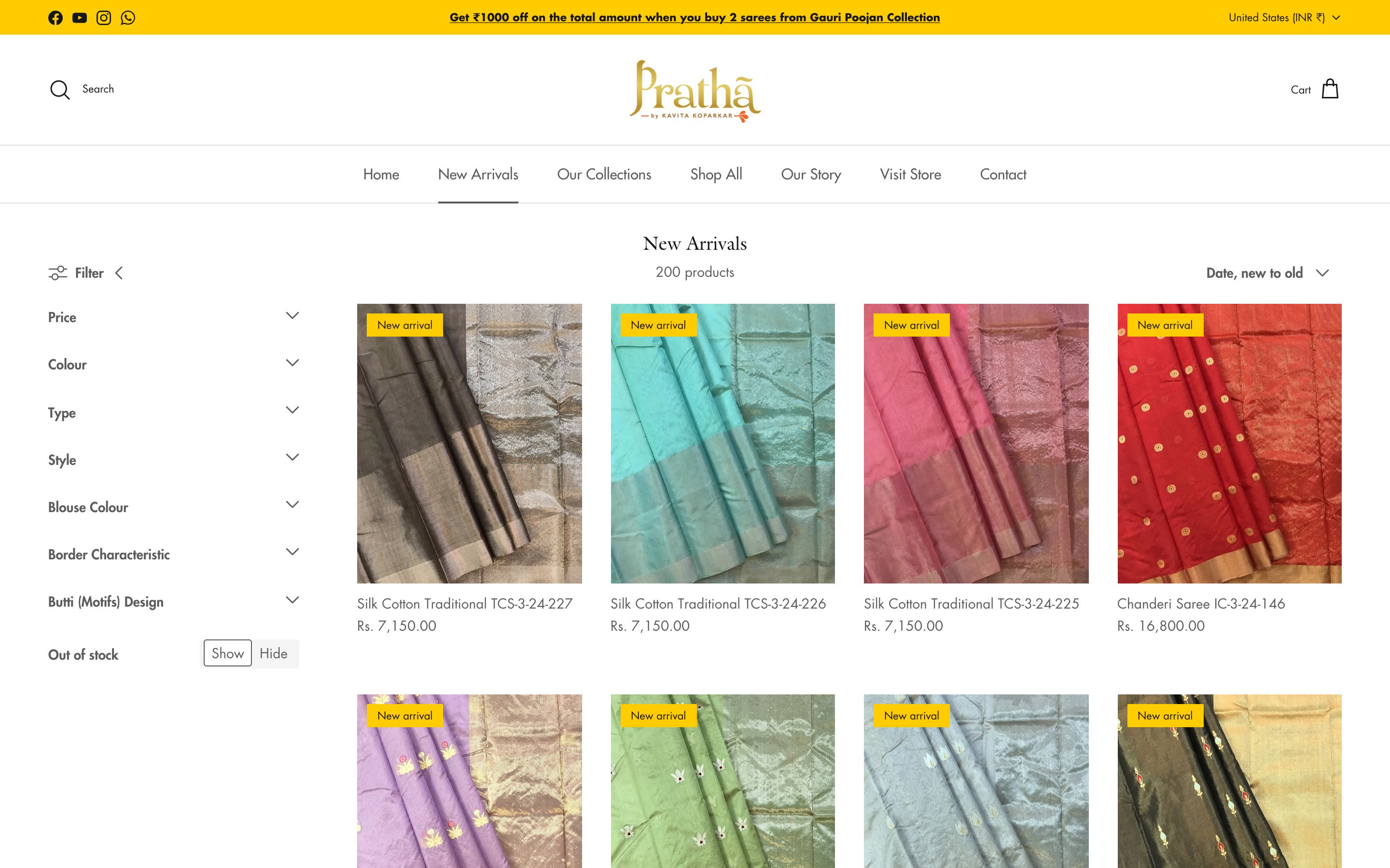 Pratha Sarees screenshot