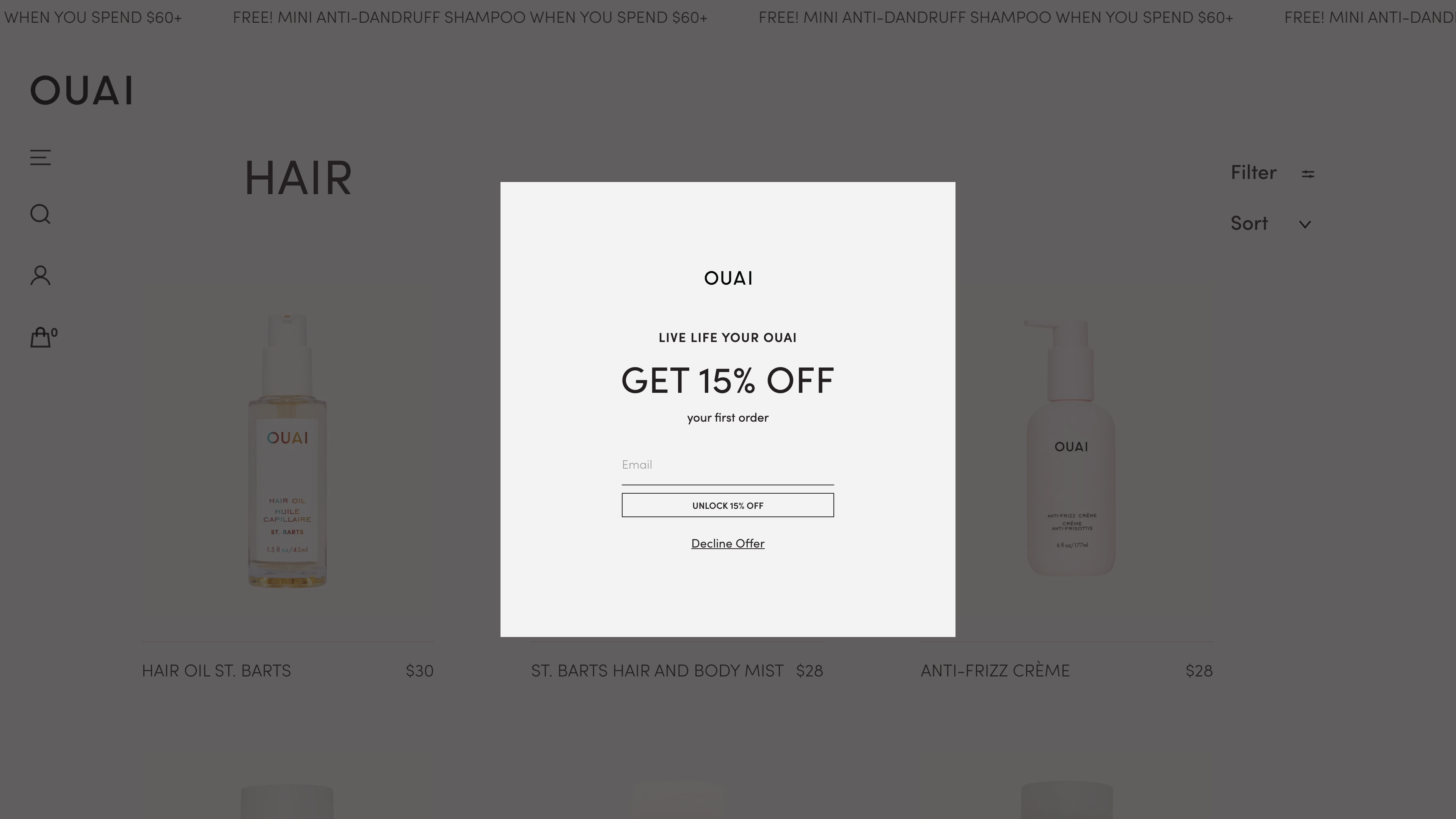 OUAI screenshot