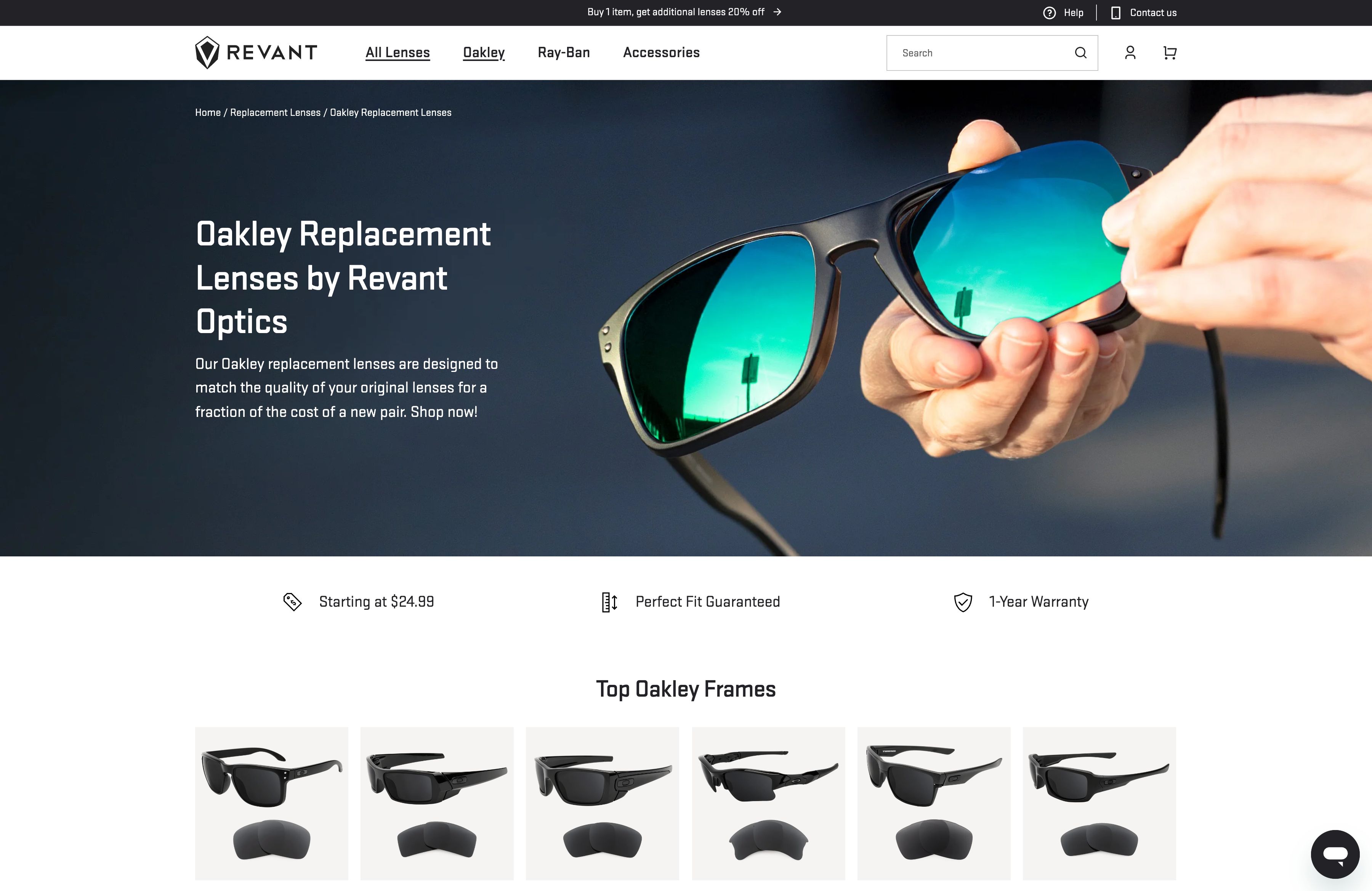 Shopify Optimization for Revant Optics screenshot