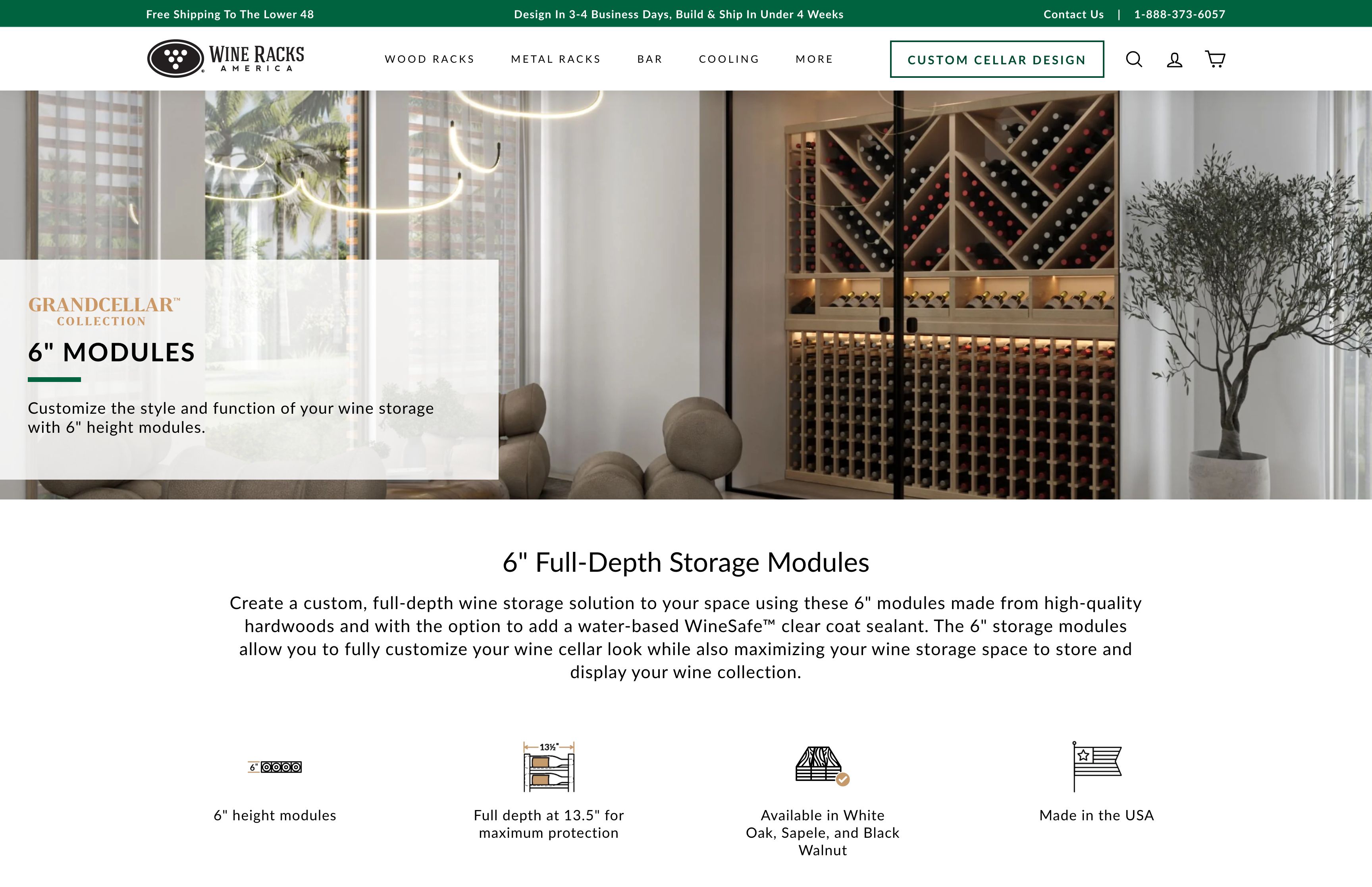 Wineracksamerica - Shopify Plus Website Development screenshot