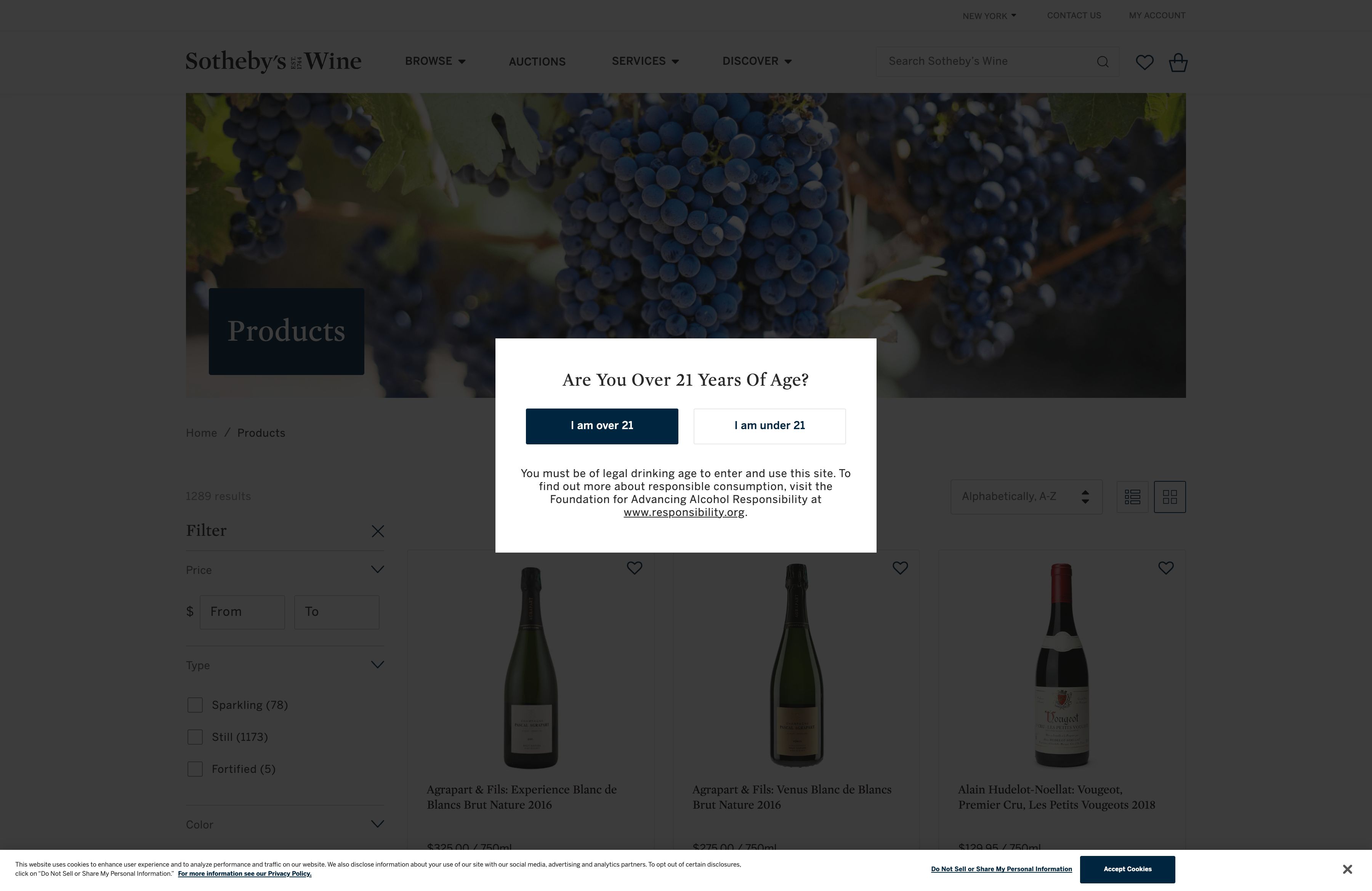 Sotheby's Wine screenshot