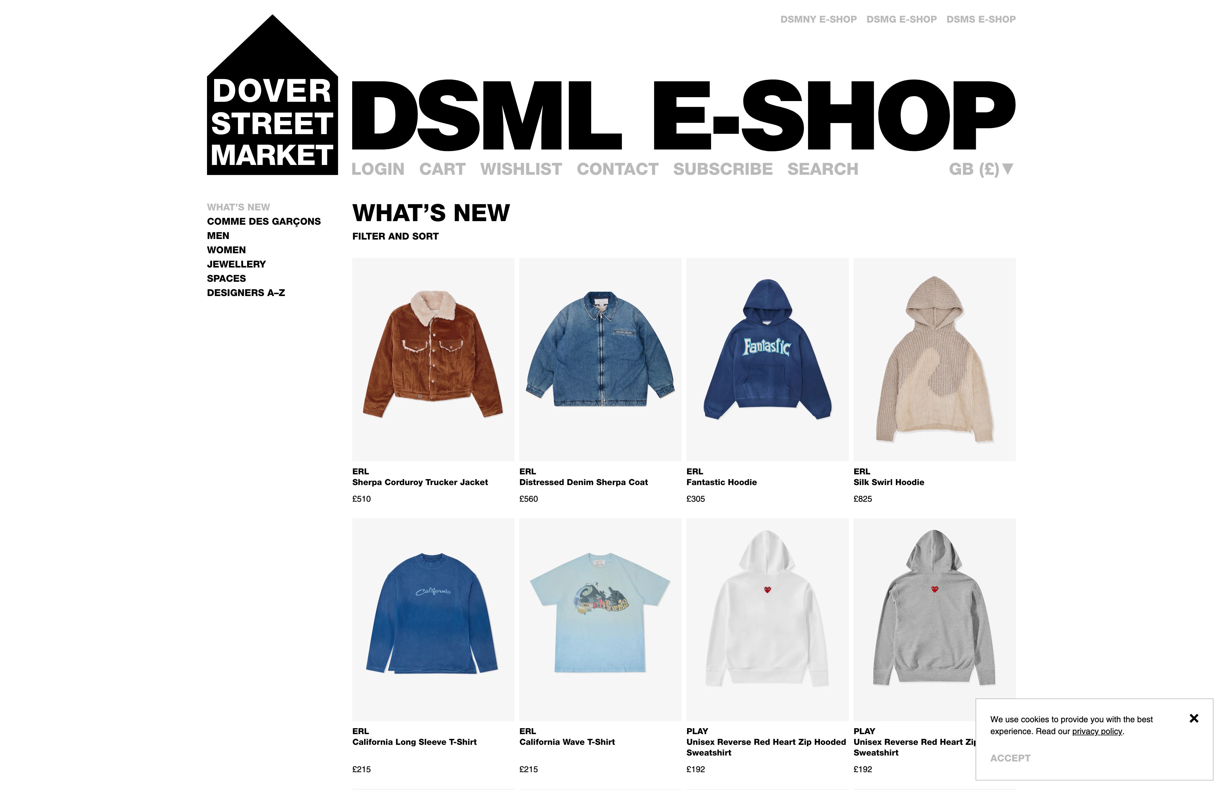 Dover Street Market screenshot