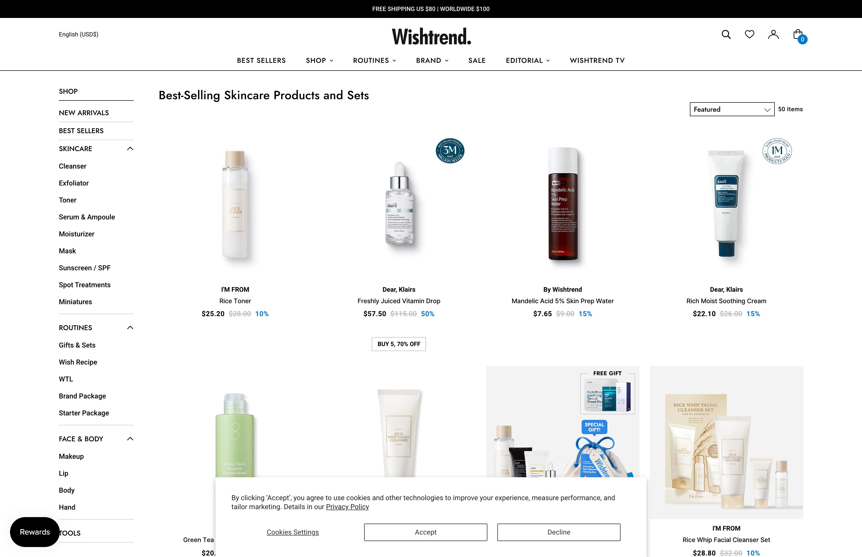 Wishtrend screenshot