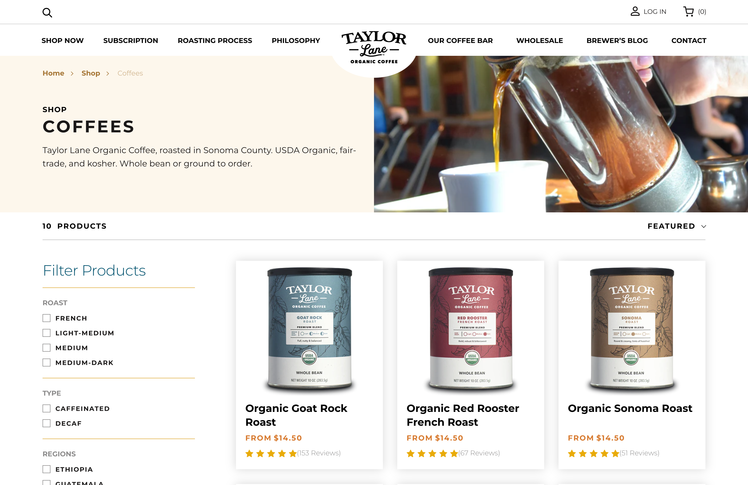 Taylor Lane Coffee: 37% of Attributed Revenue From Email & SMS screenshot