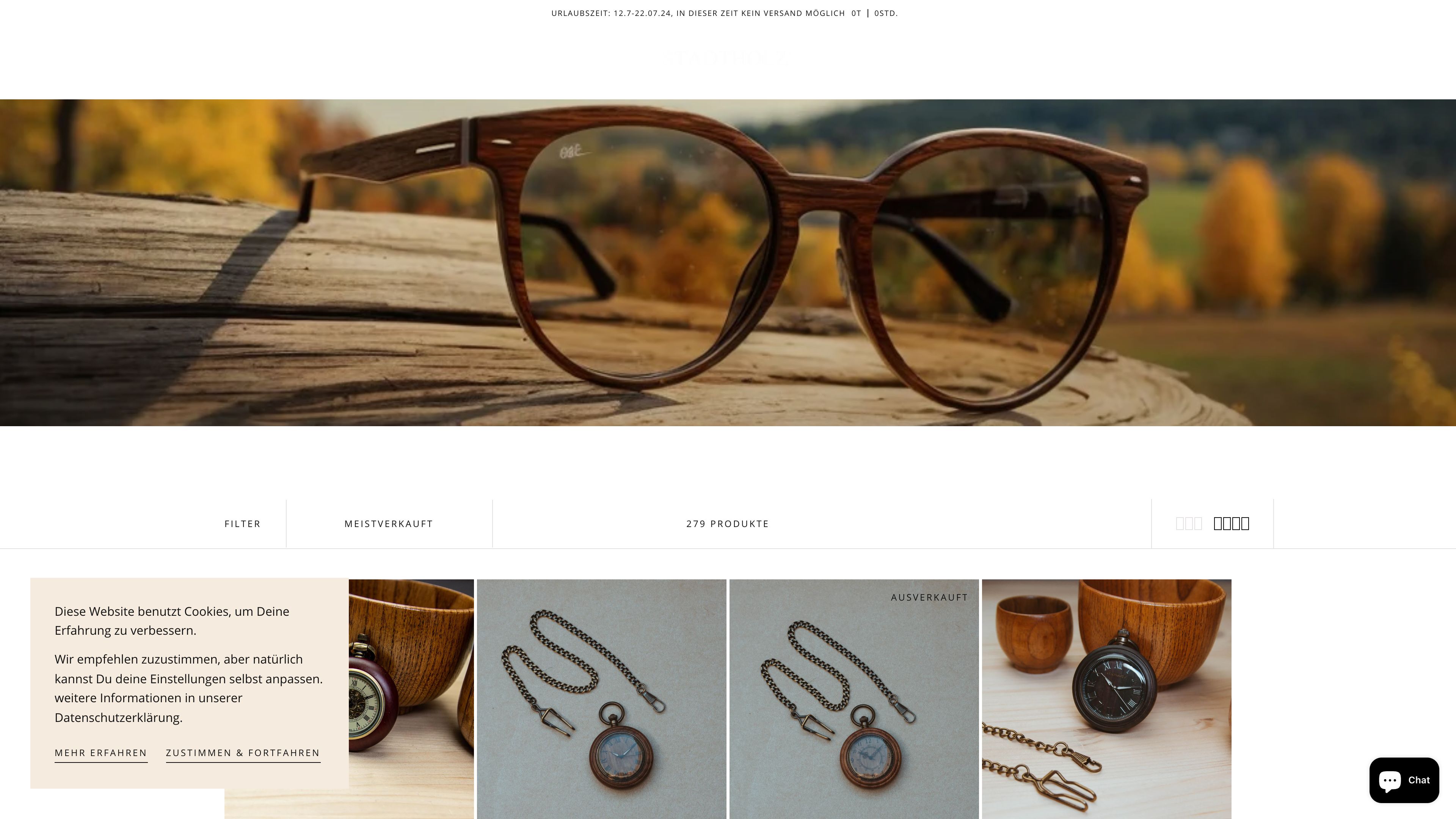 Stadholz Watches and Glasses Store screenshot