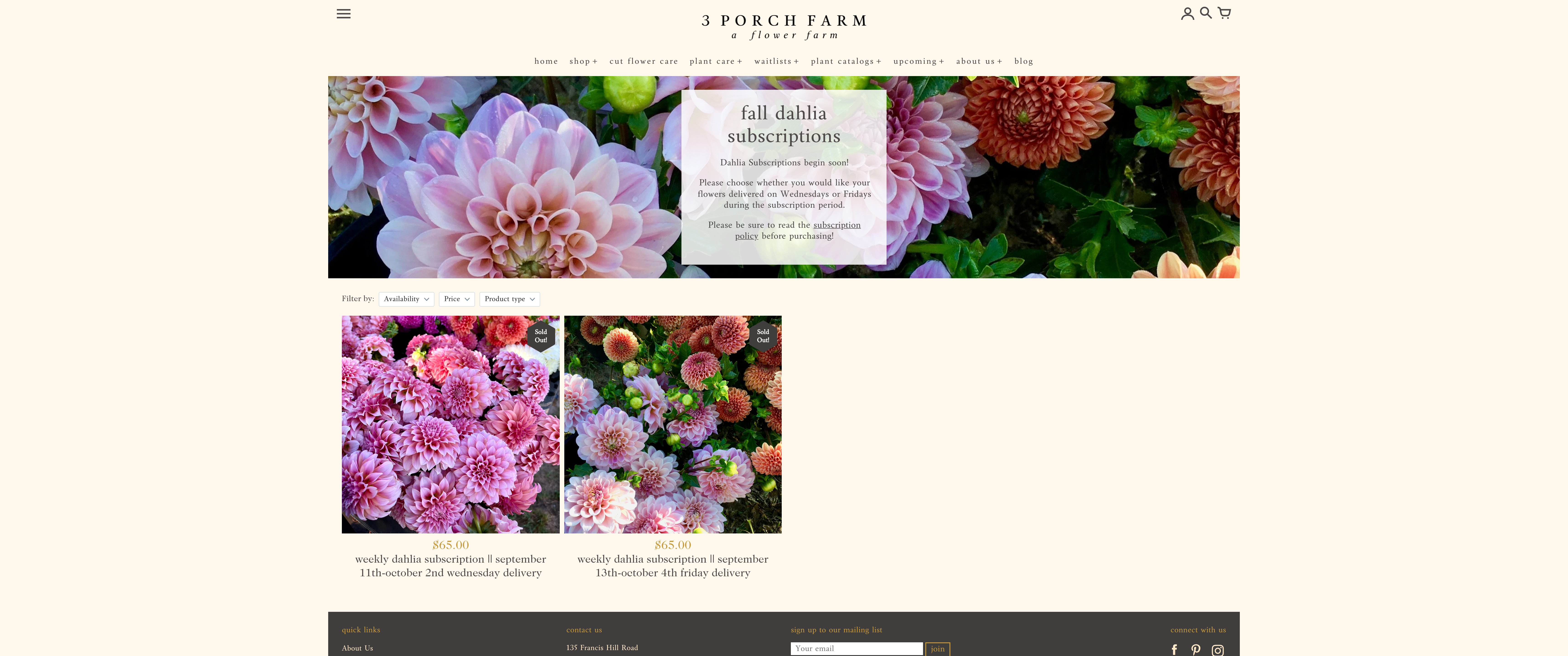 3 Porch Farm website design + customer experience optimization screenshot