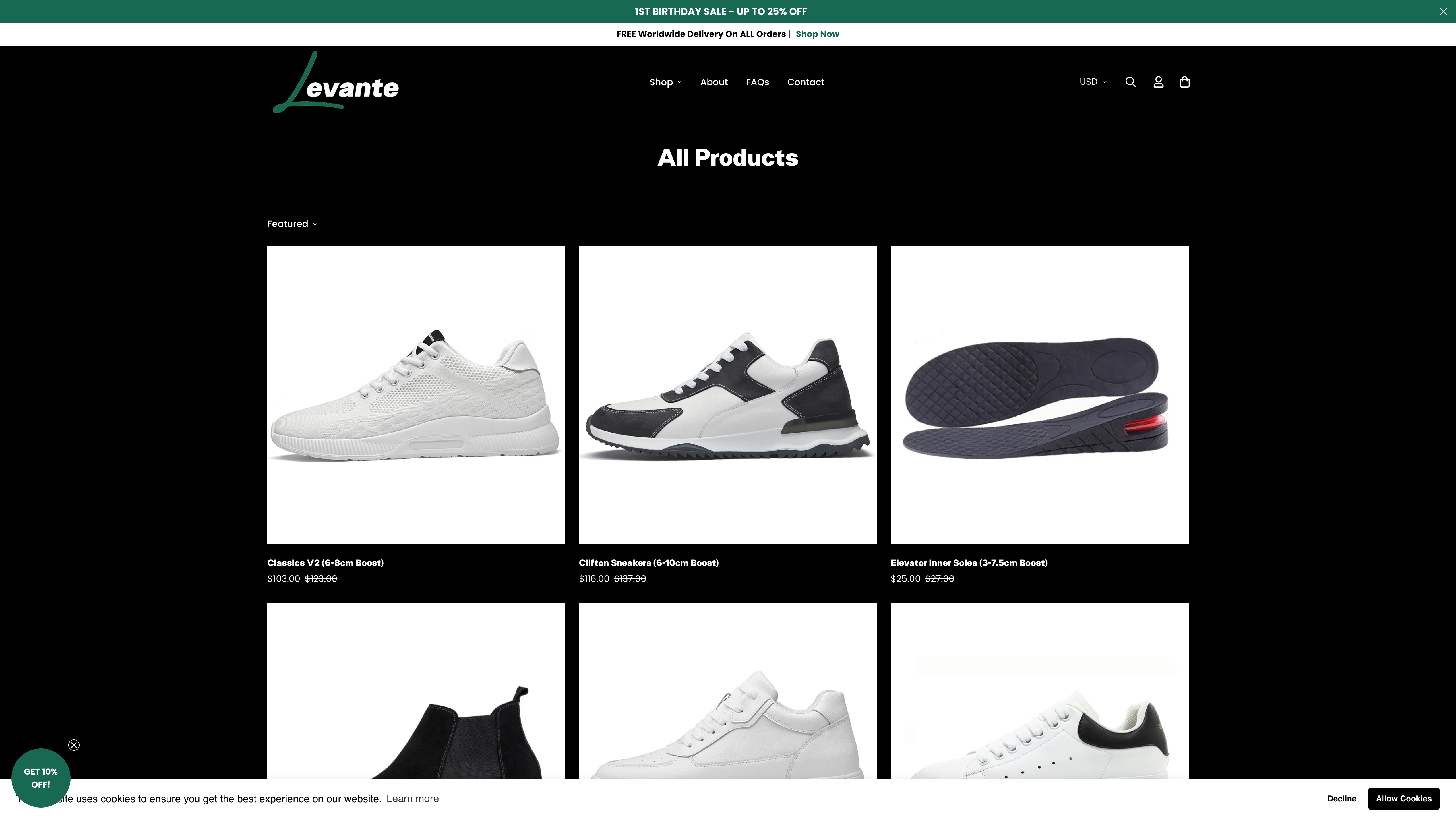 LevanteShoes screenshot