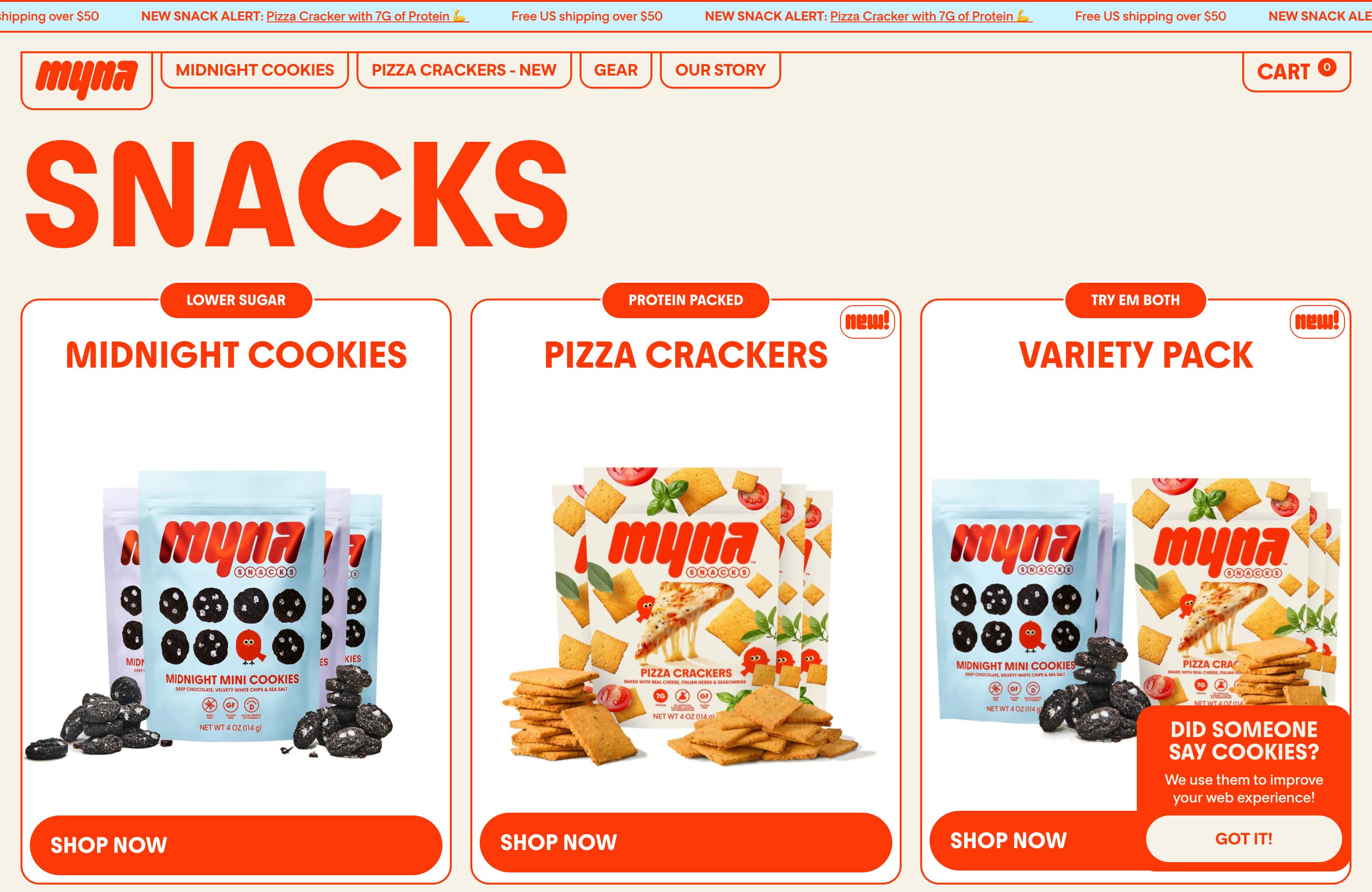 Myna Snacks screenshot