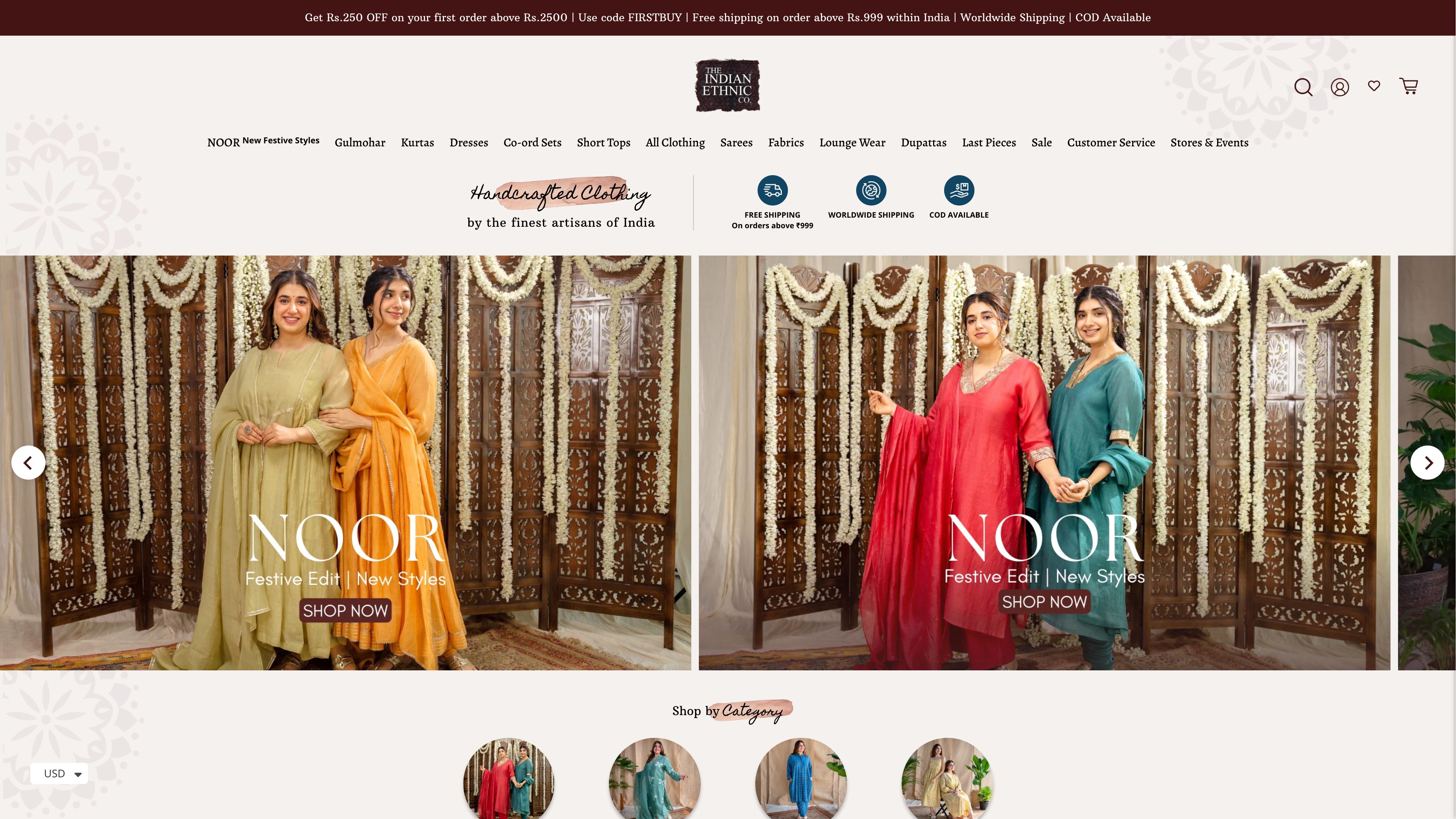 theindianethnicco - Multiple customisations | brand identity creation screenshot