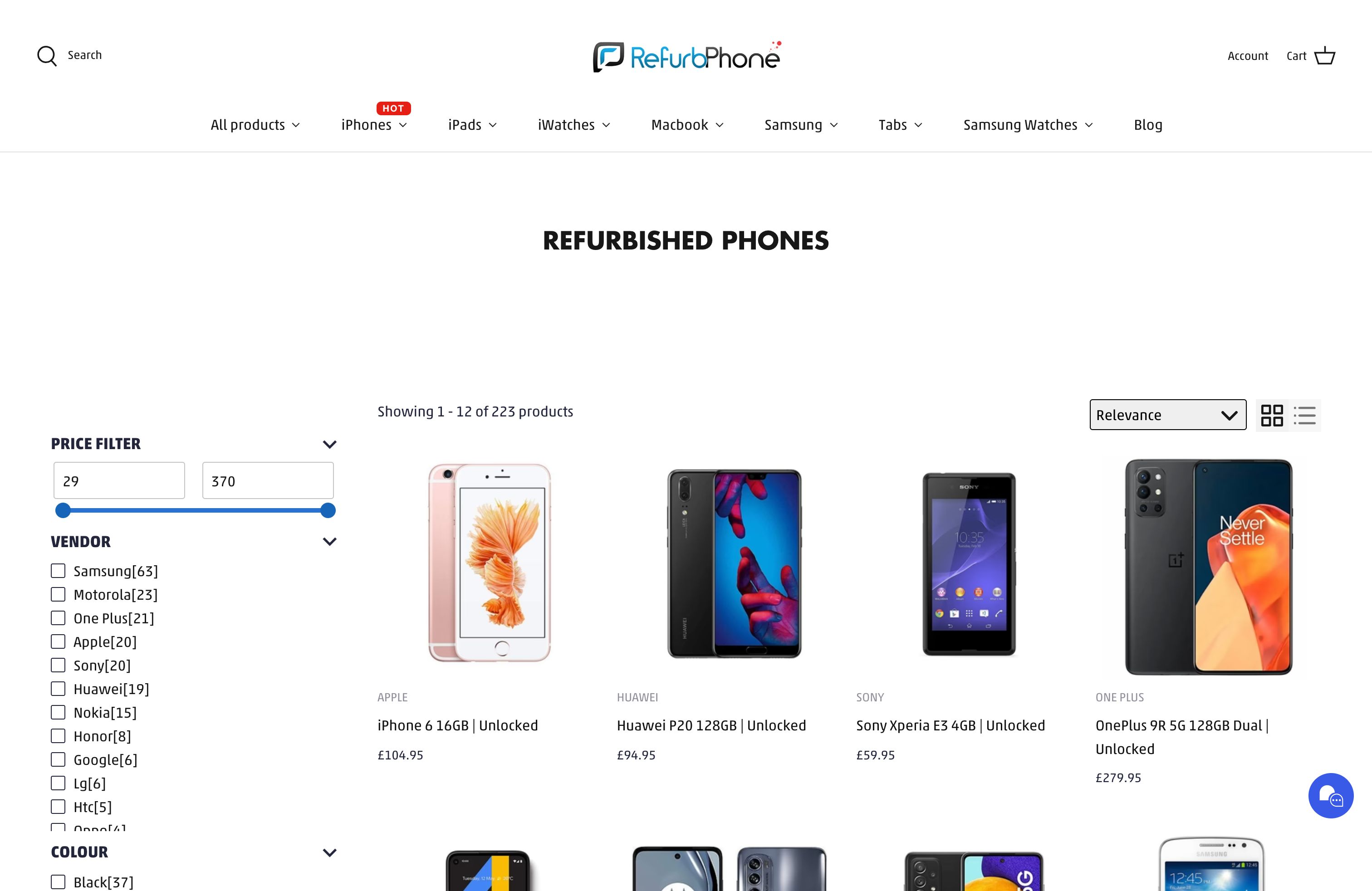 Refurb Gadgets Online Refurb Phone London UK screenshot