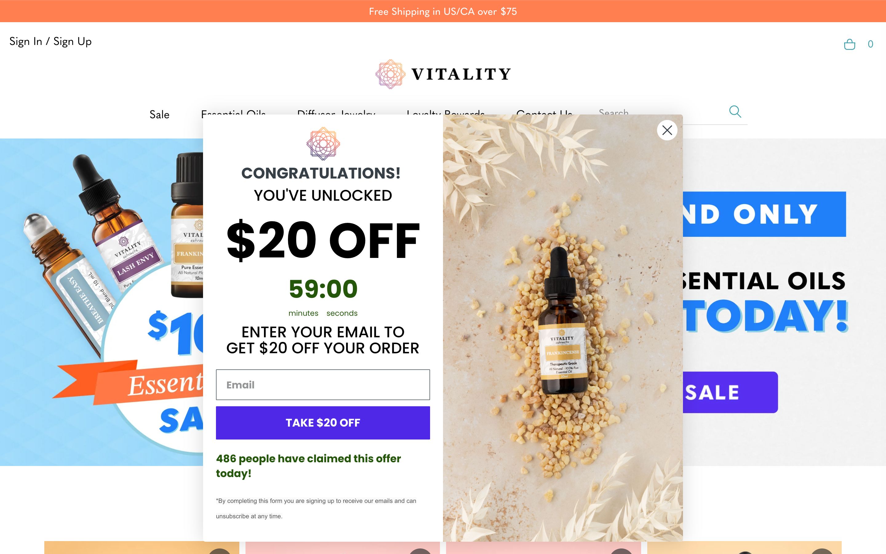 VITALITY EXTRACTS screenshot