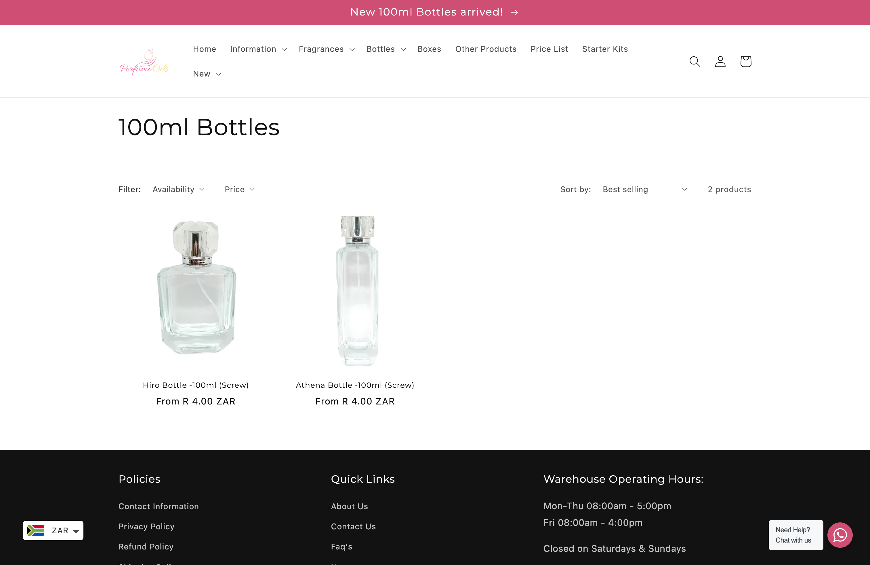 Perfume Oils screenshot