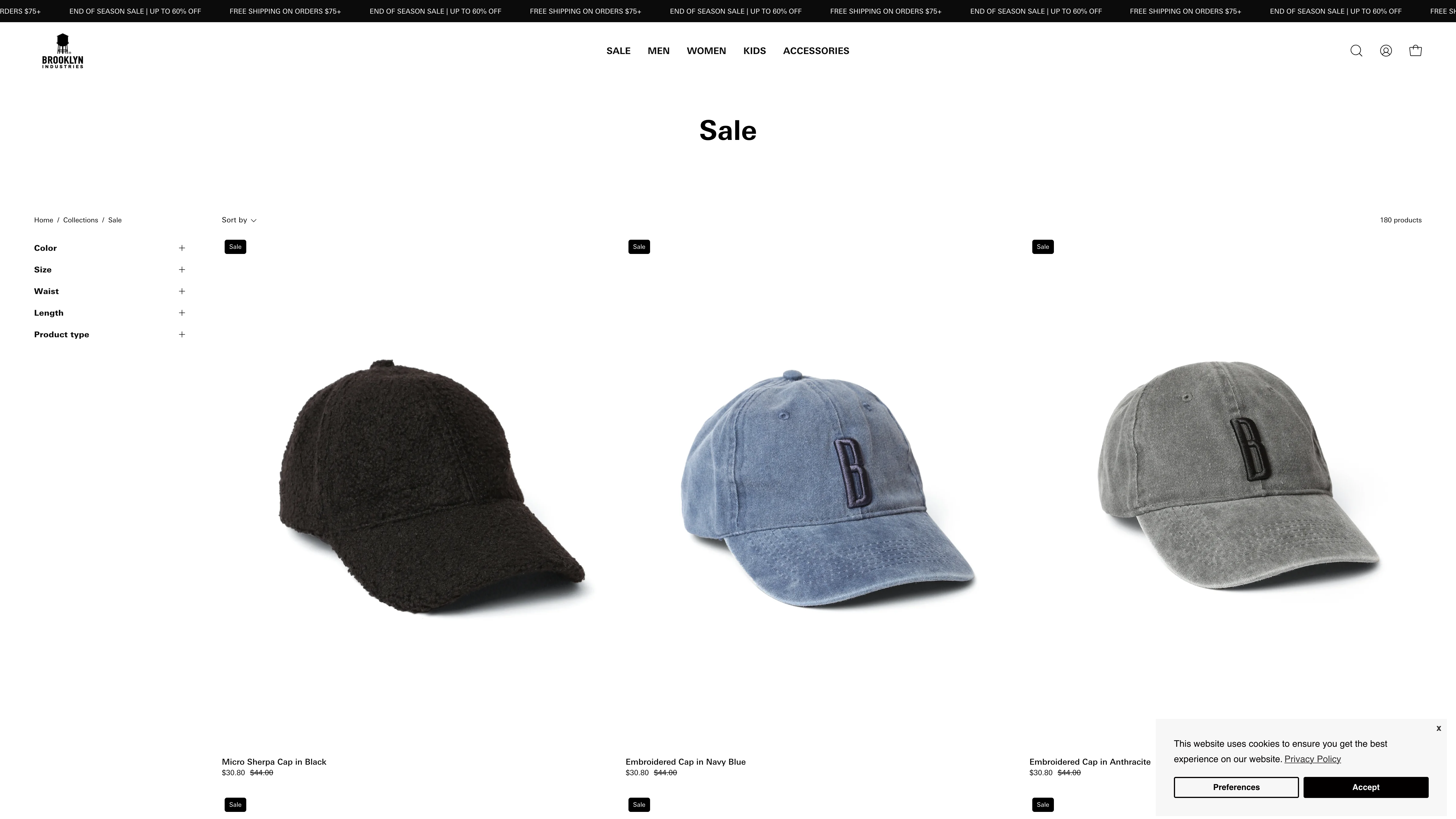 Brooklyn Industries - Clothing and Fashion Shopify Store Redesign screenshot