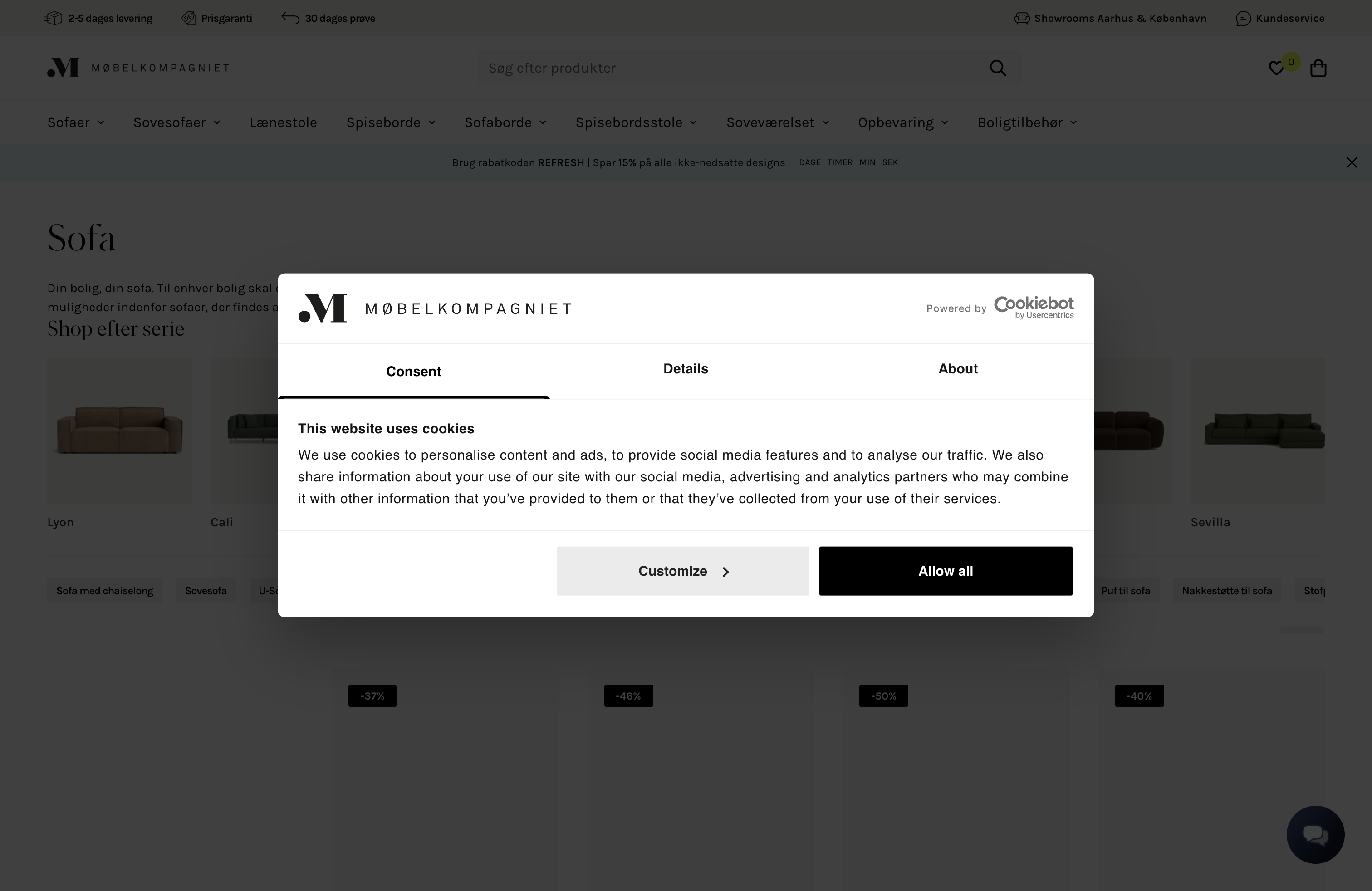 MøbelKompagniet screenshot