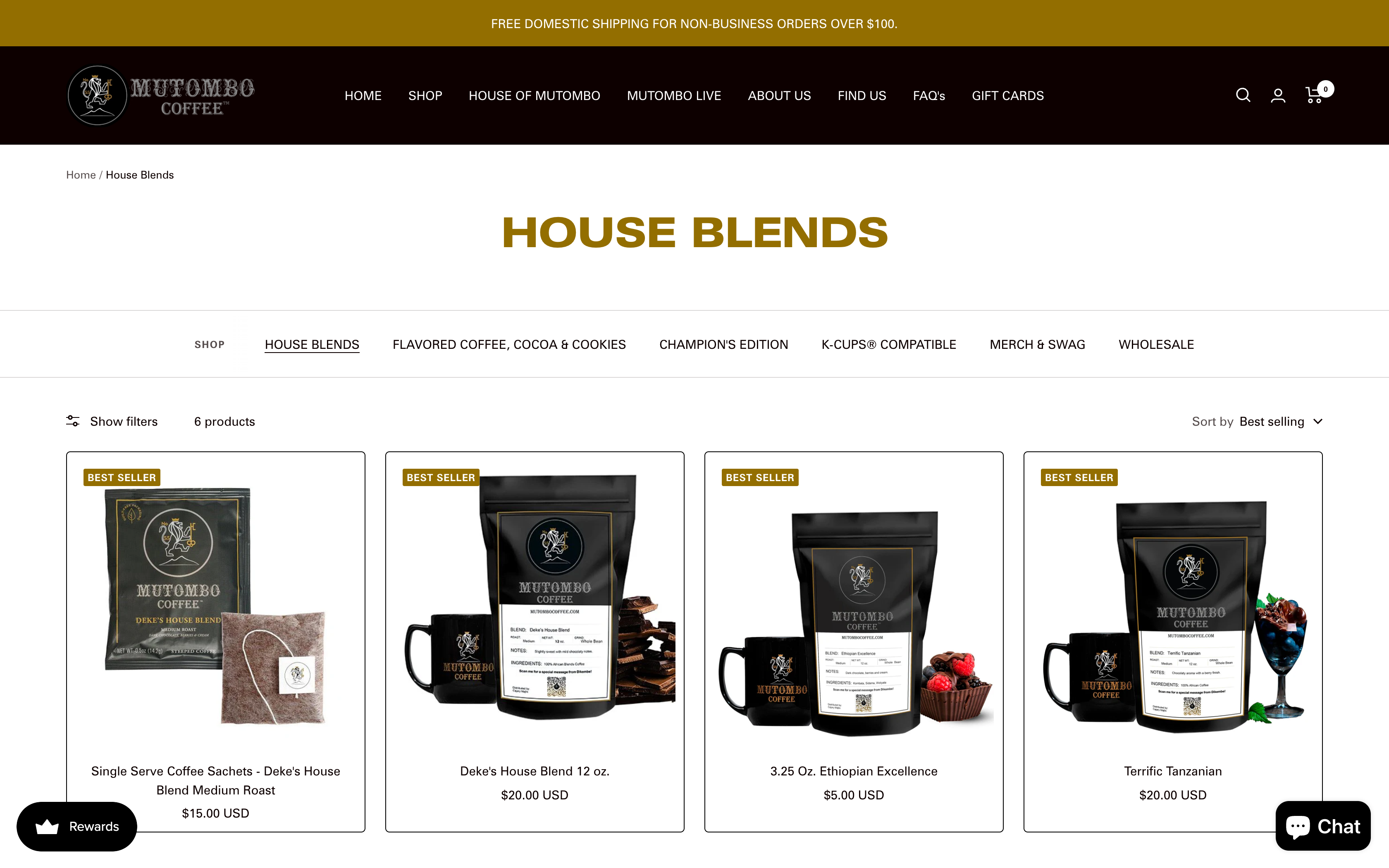 Full functional Store For selling Branded Coffee screenshot