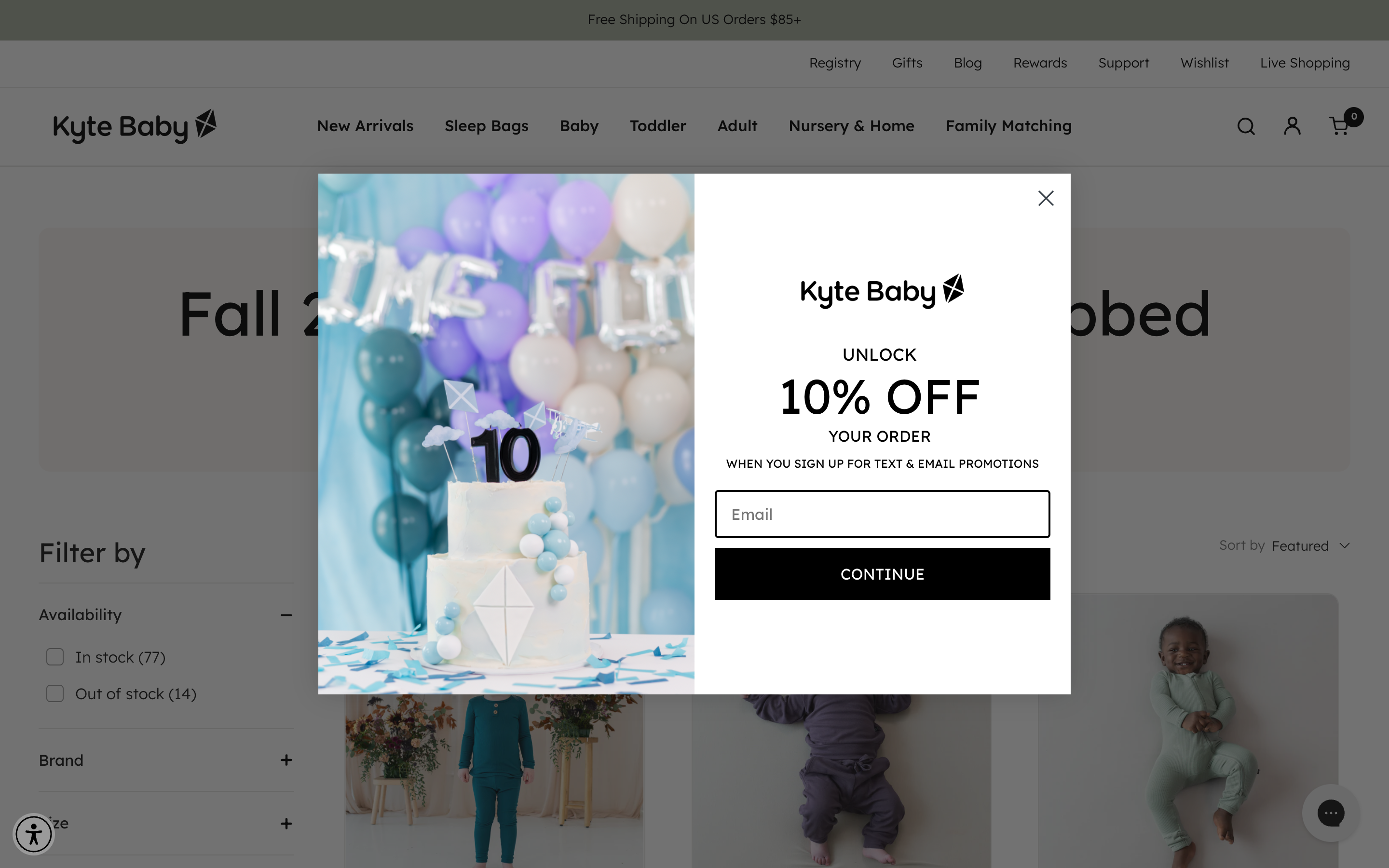 Kyte Baby - Shopify Plus screenshot