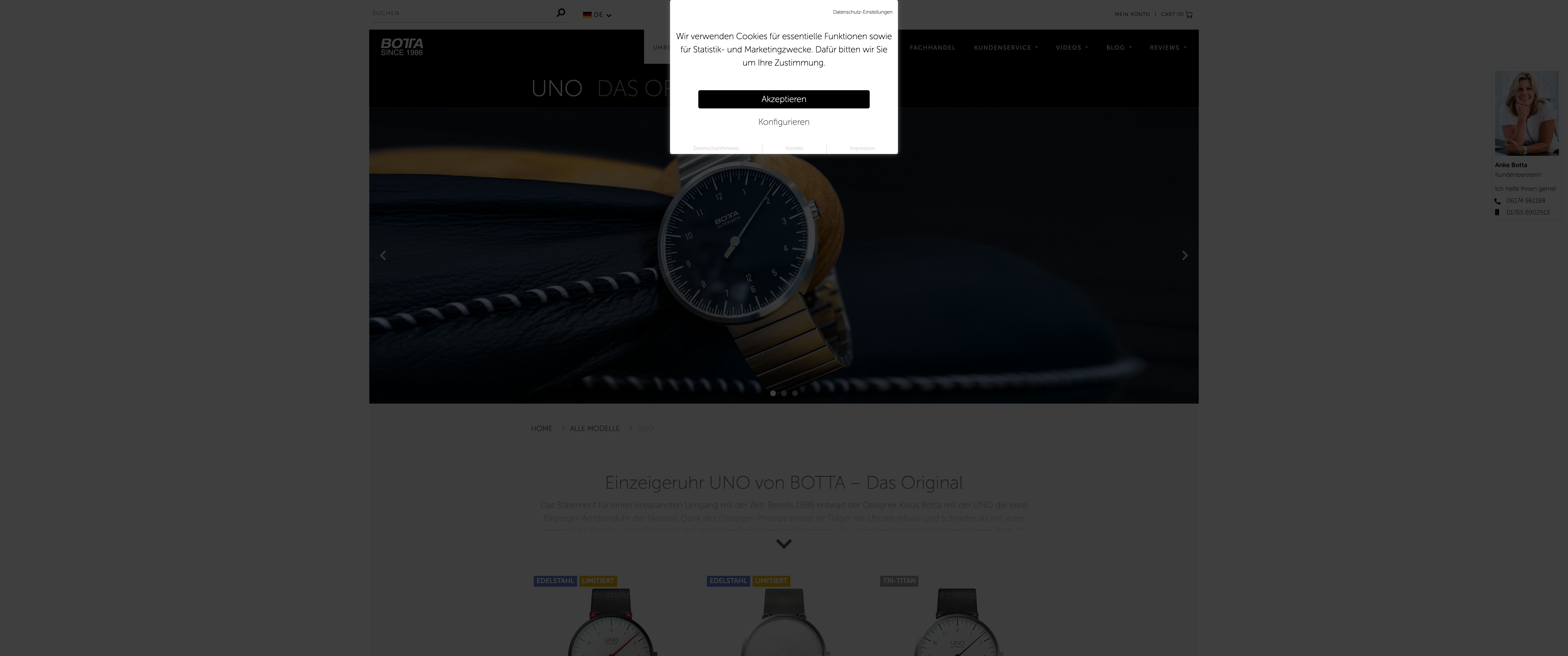 Migration zu Shopify & High-End Custom Design für botta-design.de screenshot