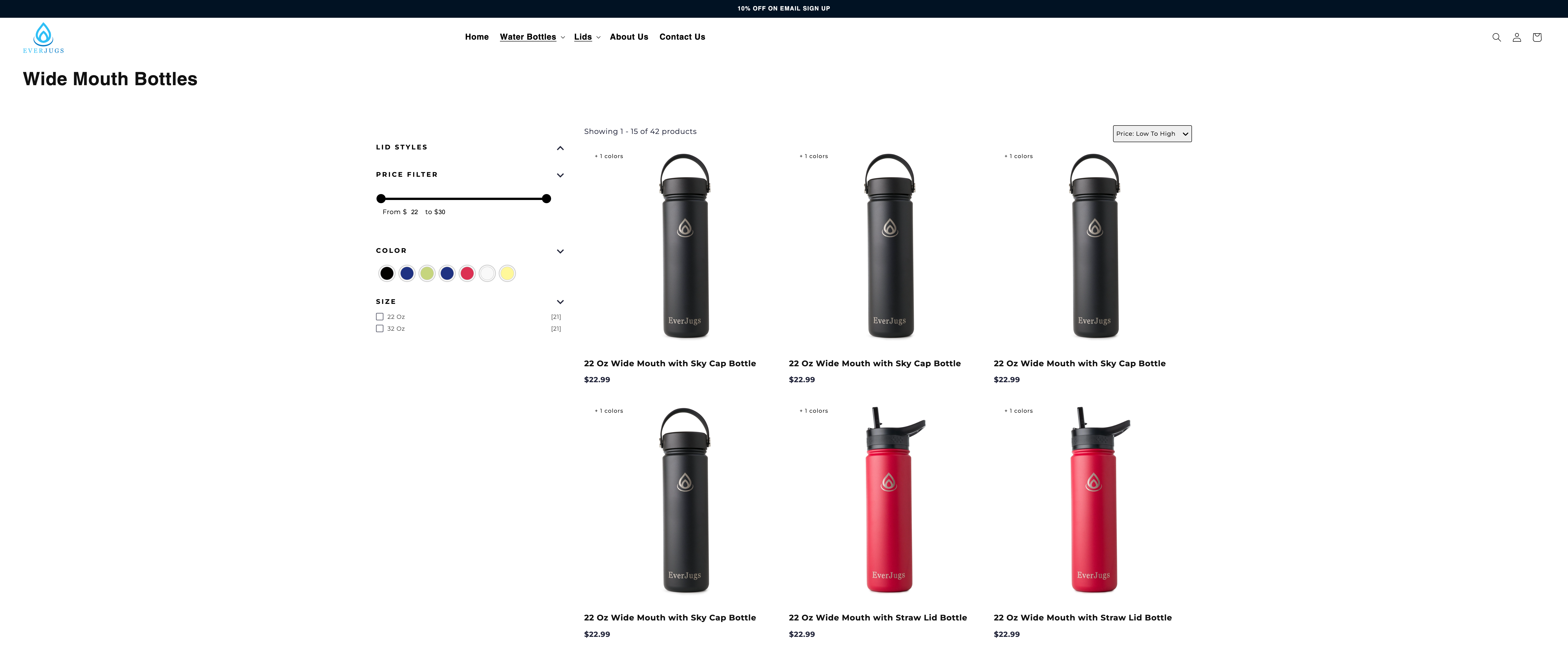 EverJugs, Insulated Water Bottles screenshot