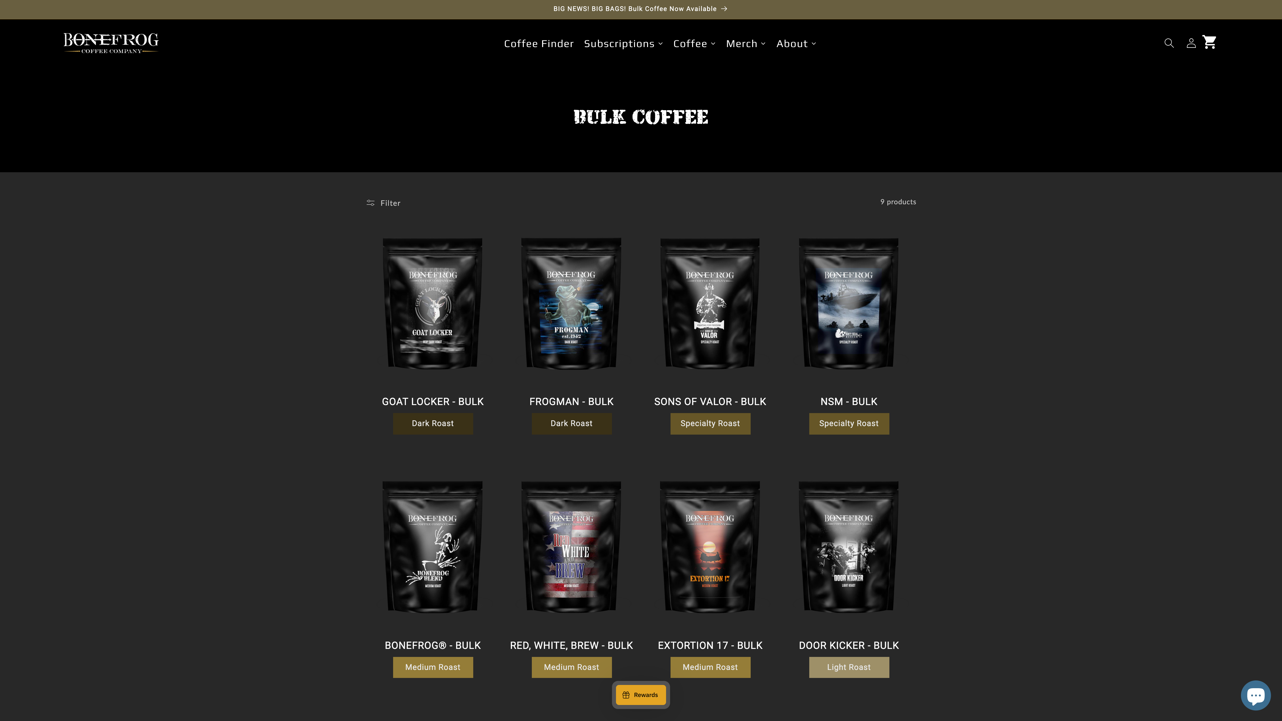 Bonefrog Coffee screenshot