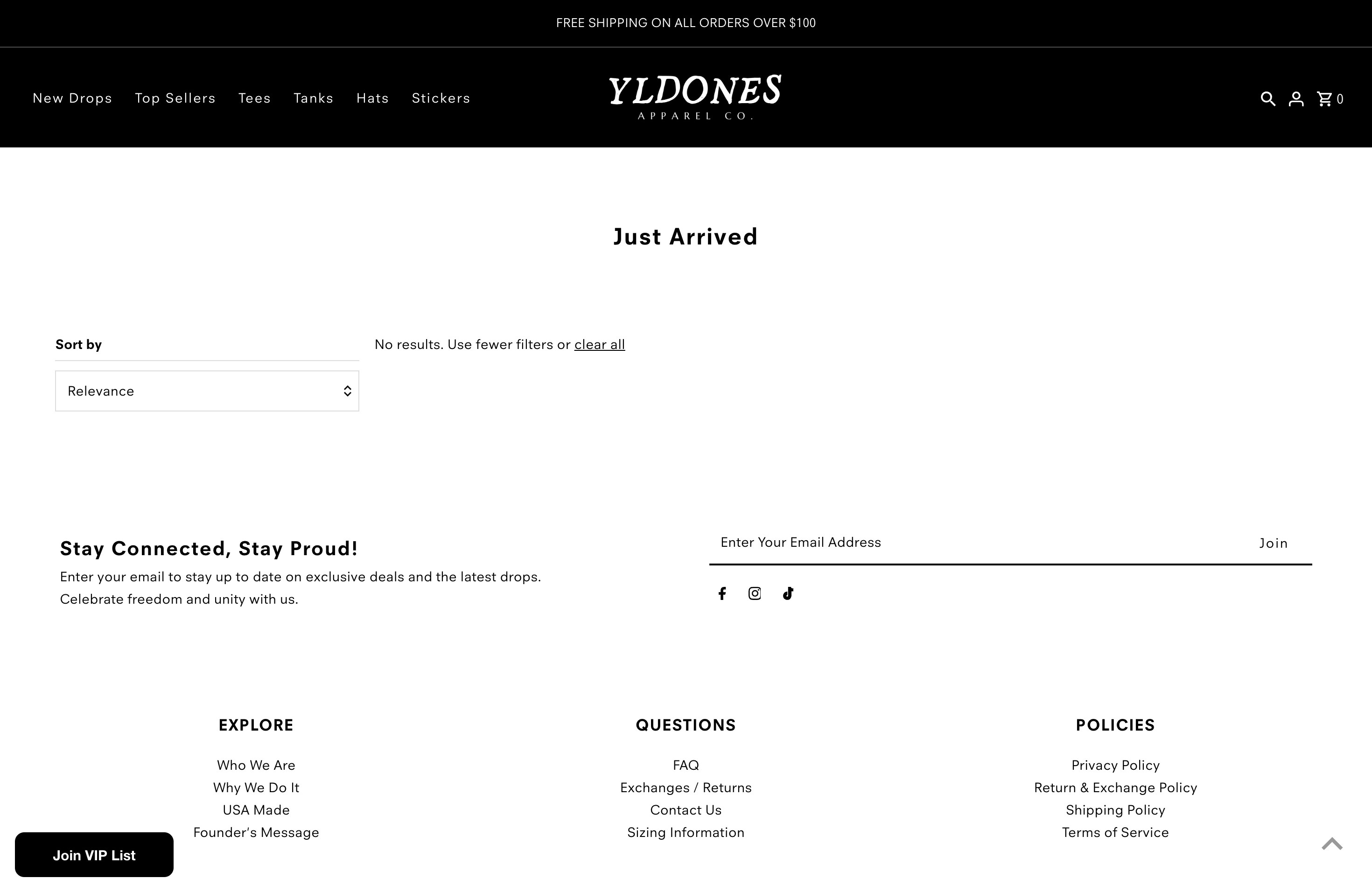 Store redesign for yldones screenshot