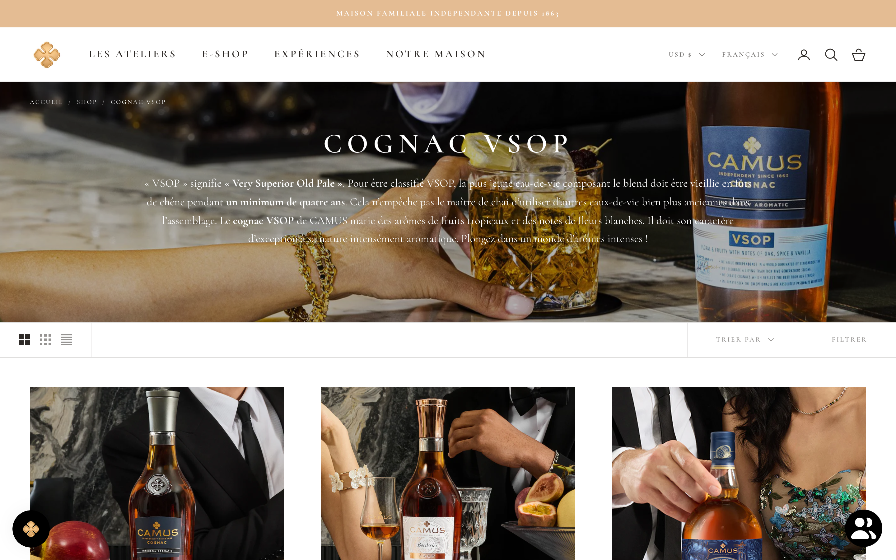 CAMUS COGNAC FLAGSHIP STORE screenshot