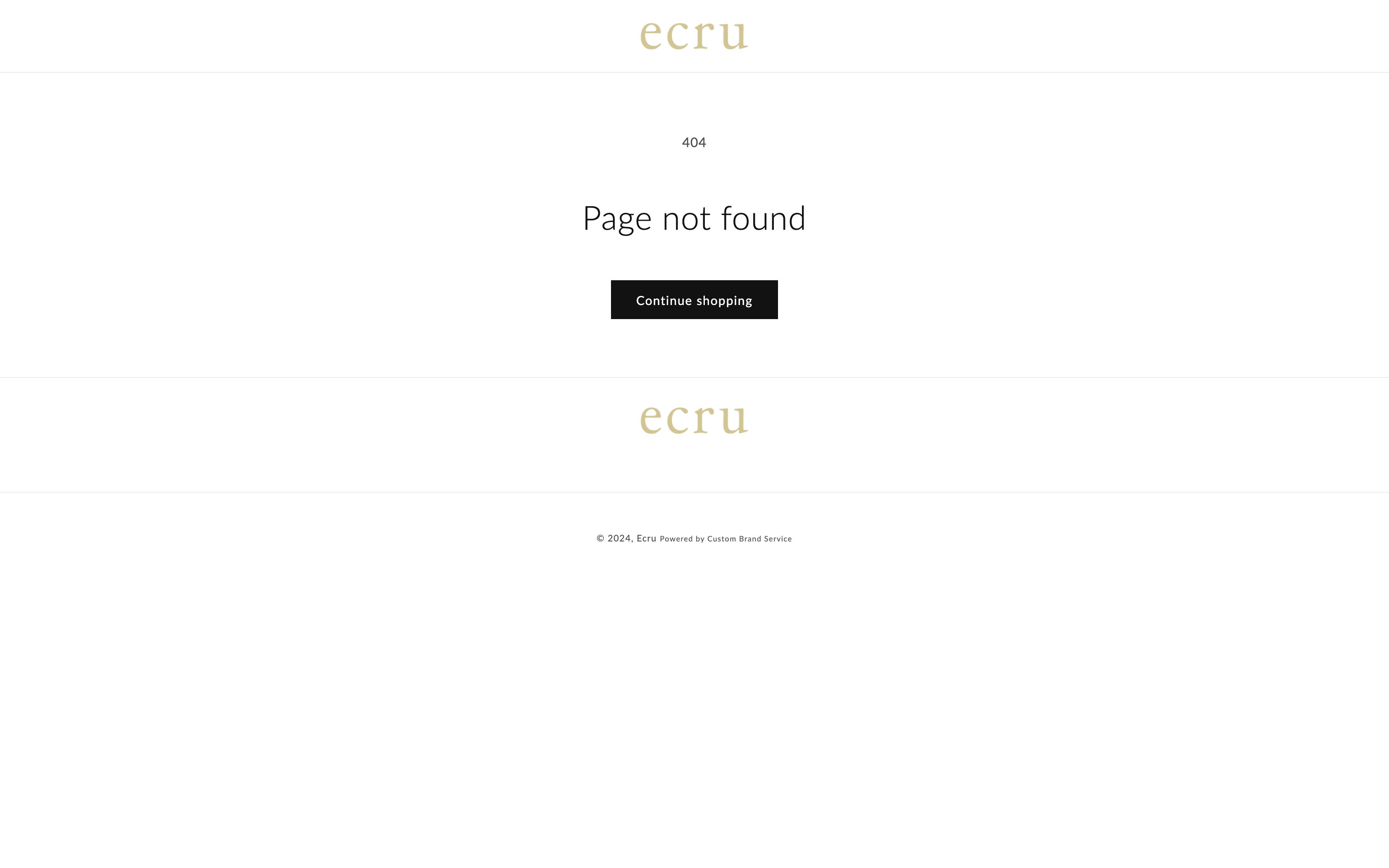 Ecru screenshot