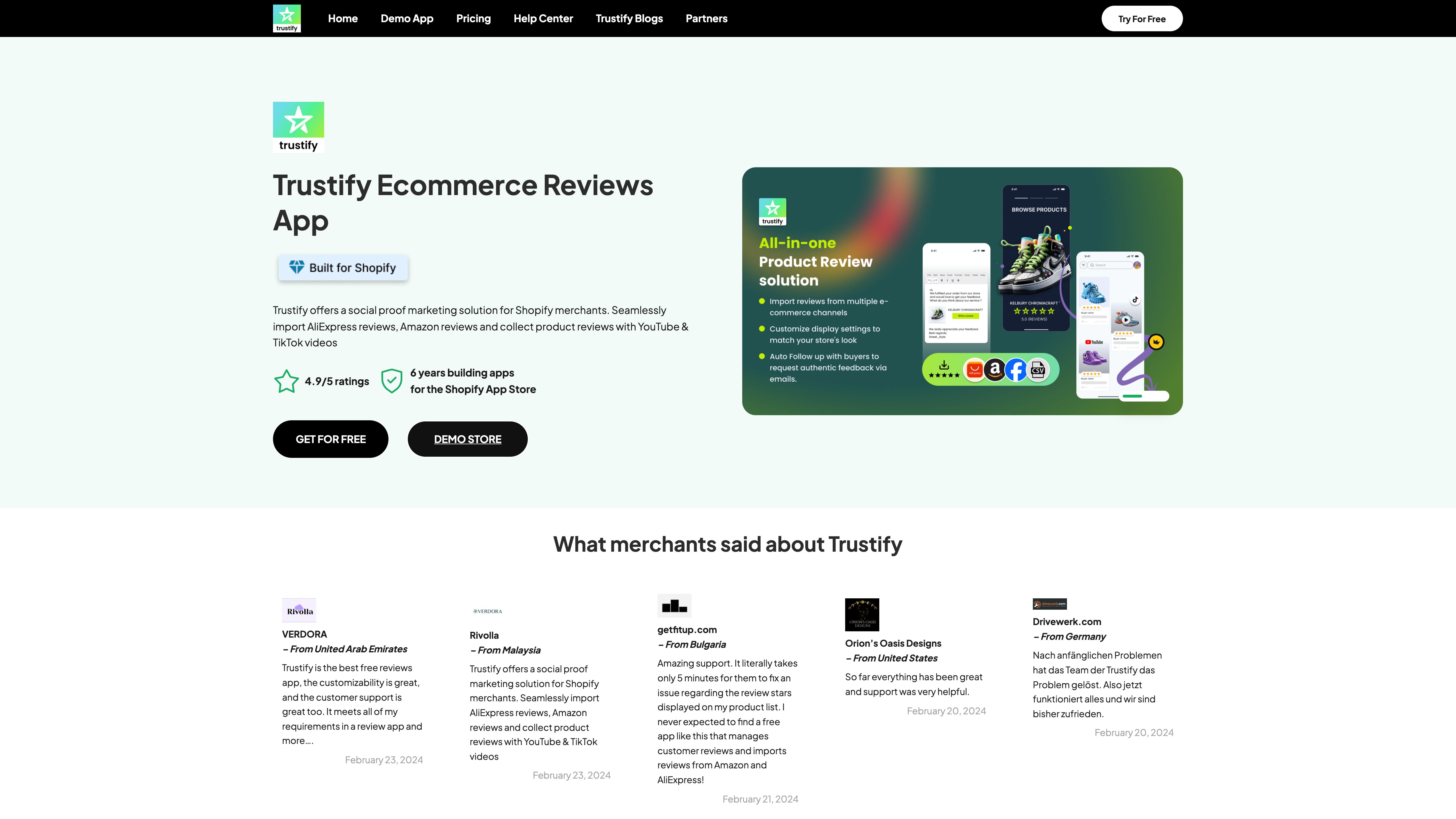 Trustify Reviews Importer & UGC screenshot