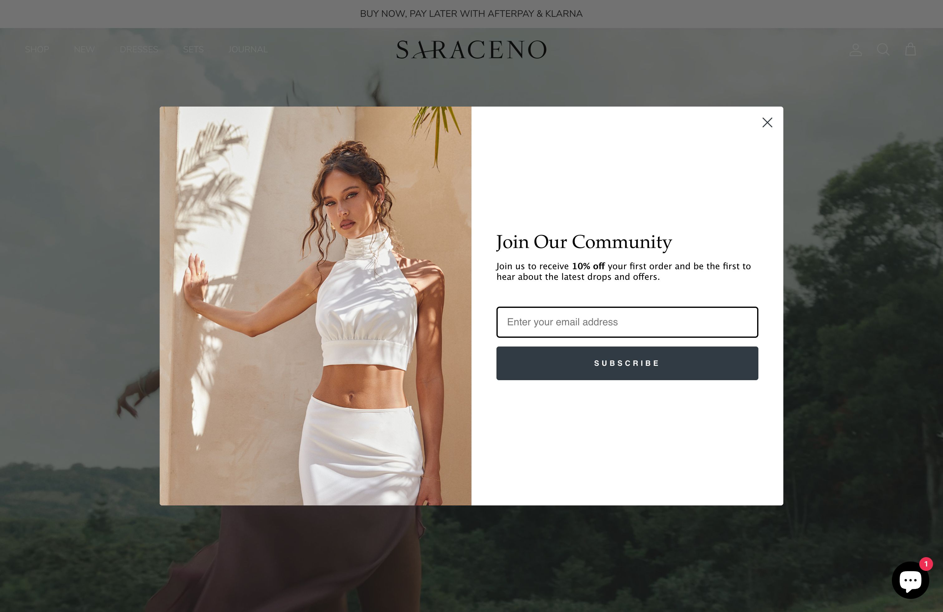 Saraceno - Shopify Site Build and Design  screenshot