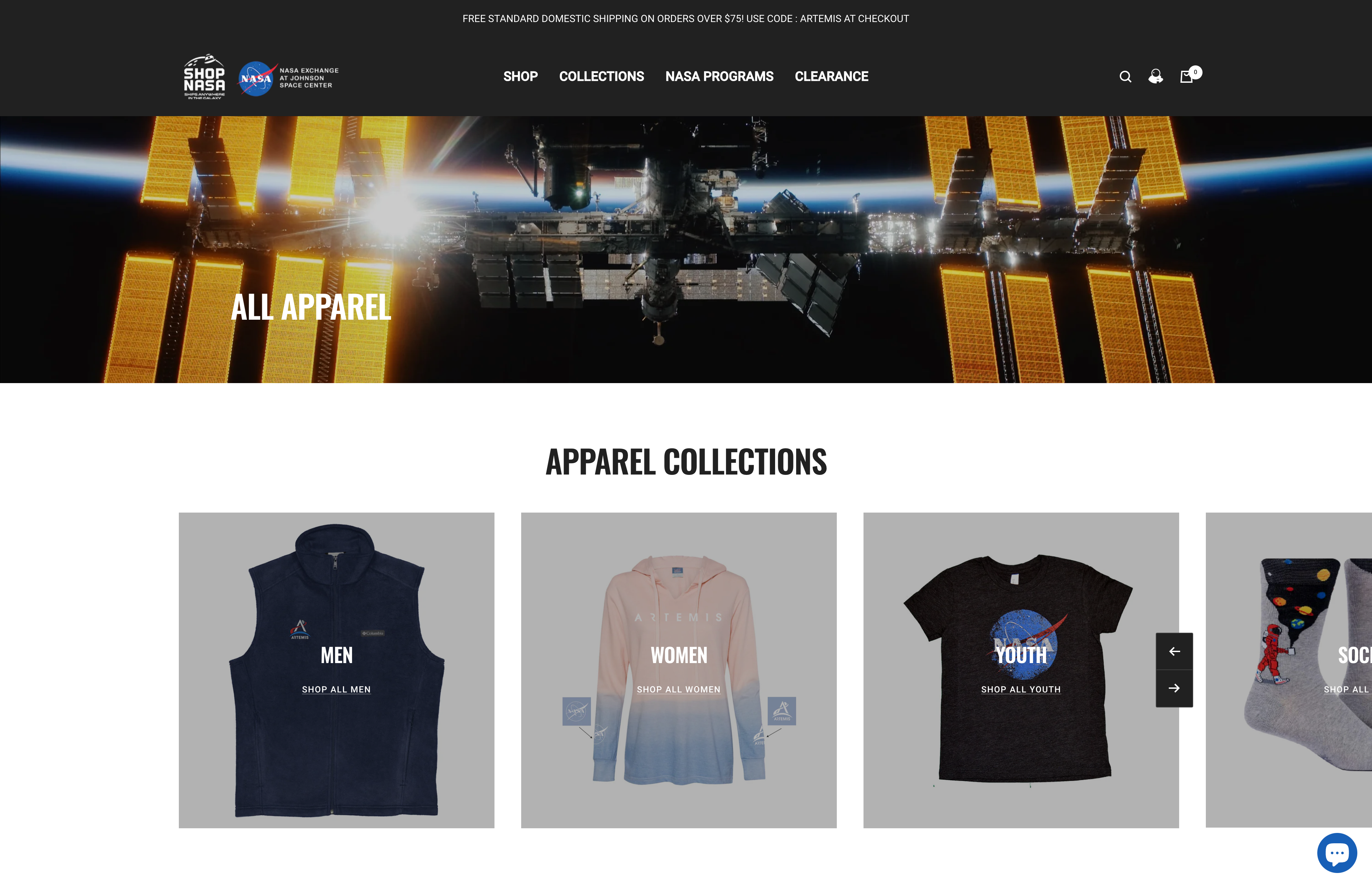 ShopNASA screenshot